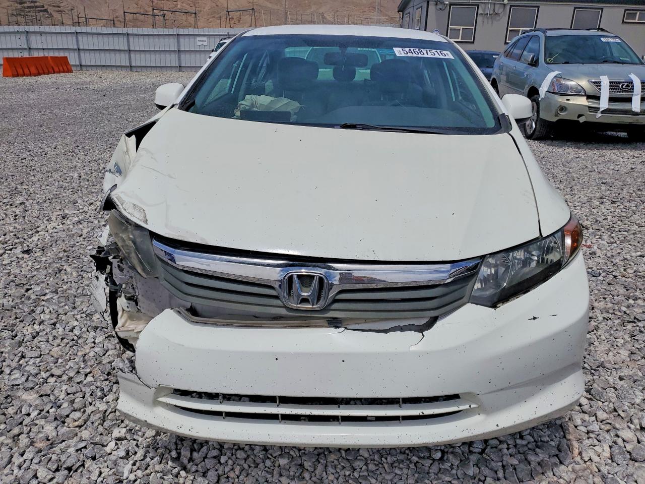 2012 Honda Civic Natural Gas Белый vin: 19XFB5F59CE003740