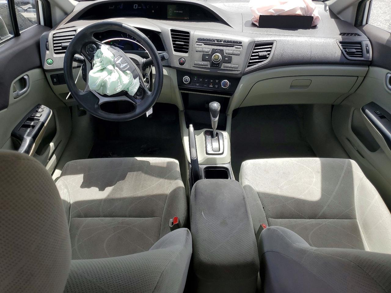 2012 Honda Civic Natural Gas Белый vin: 19XFB5F59CE003740