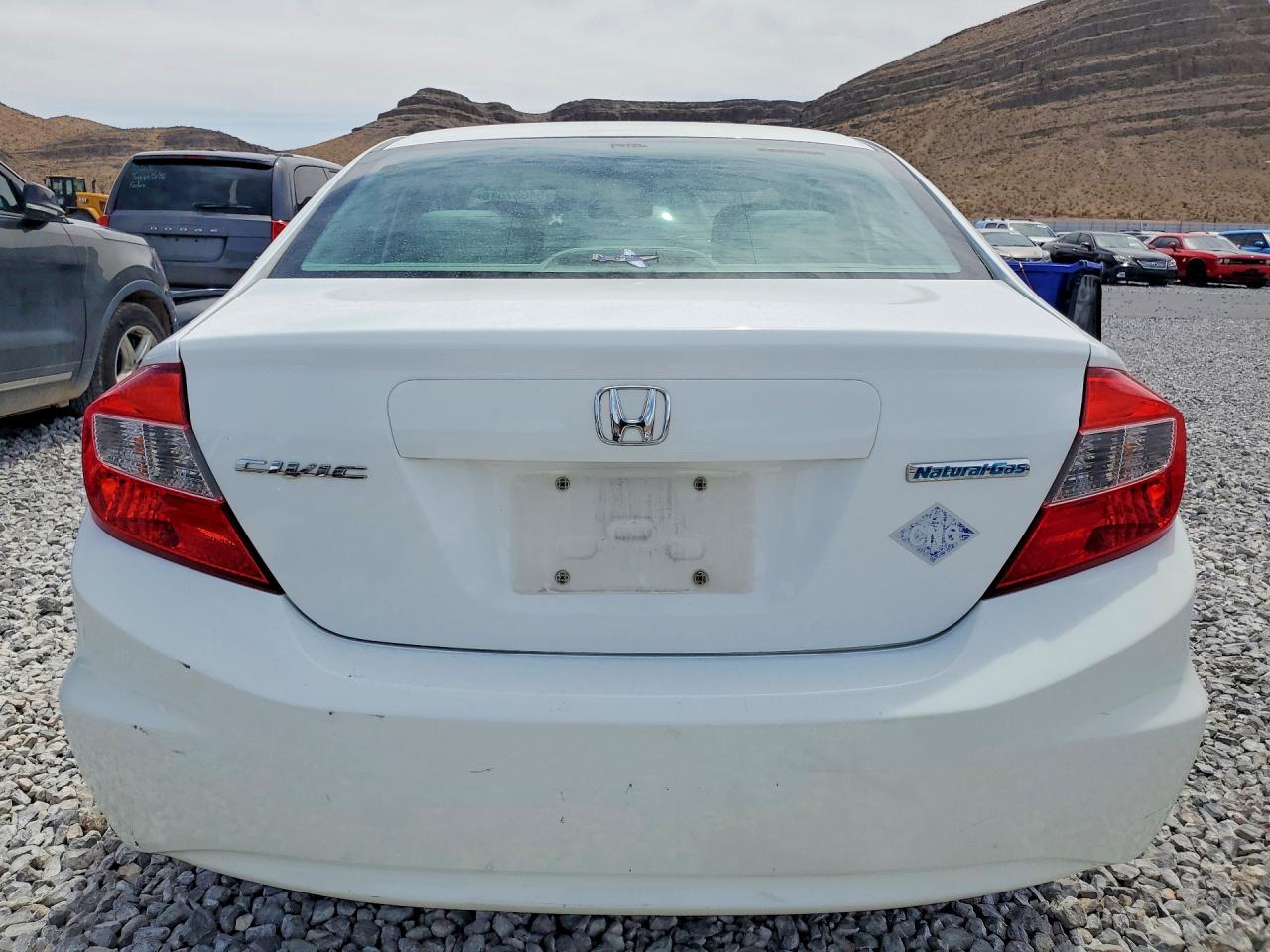 2012 Honda Civic Natural Gas Белый vin: 19XFB5F59CE003740