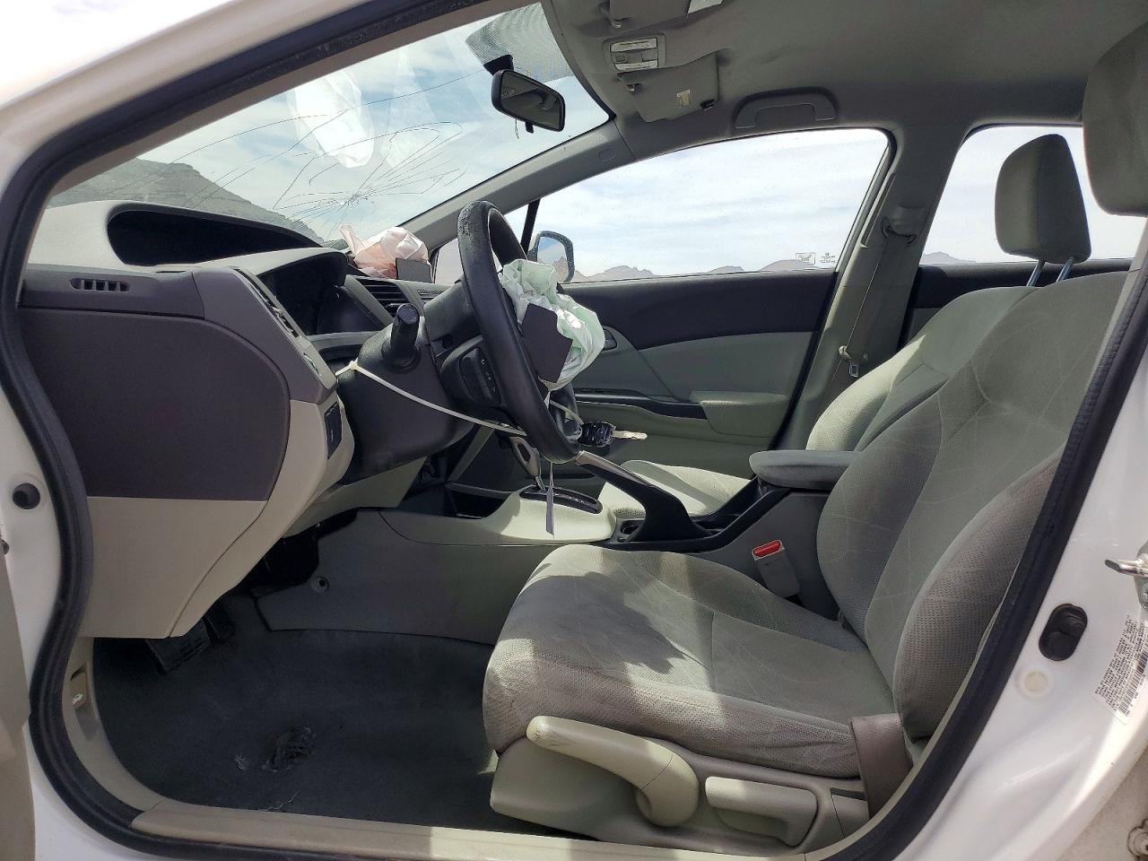 2012 Honda Civic Natural Gas Белый vin: 19XFB5F59CE003740