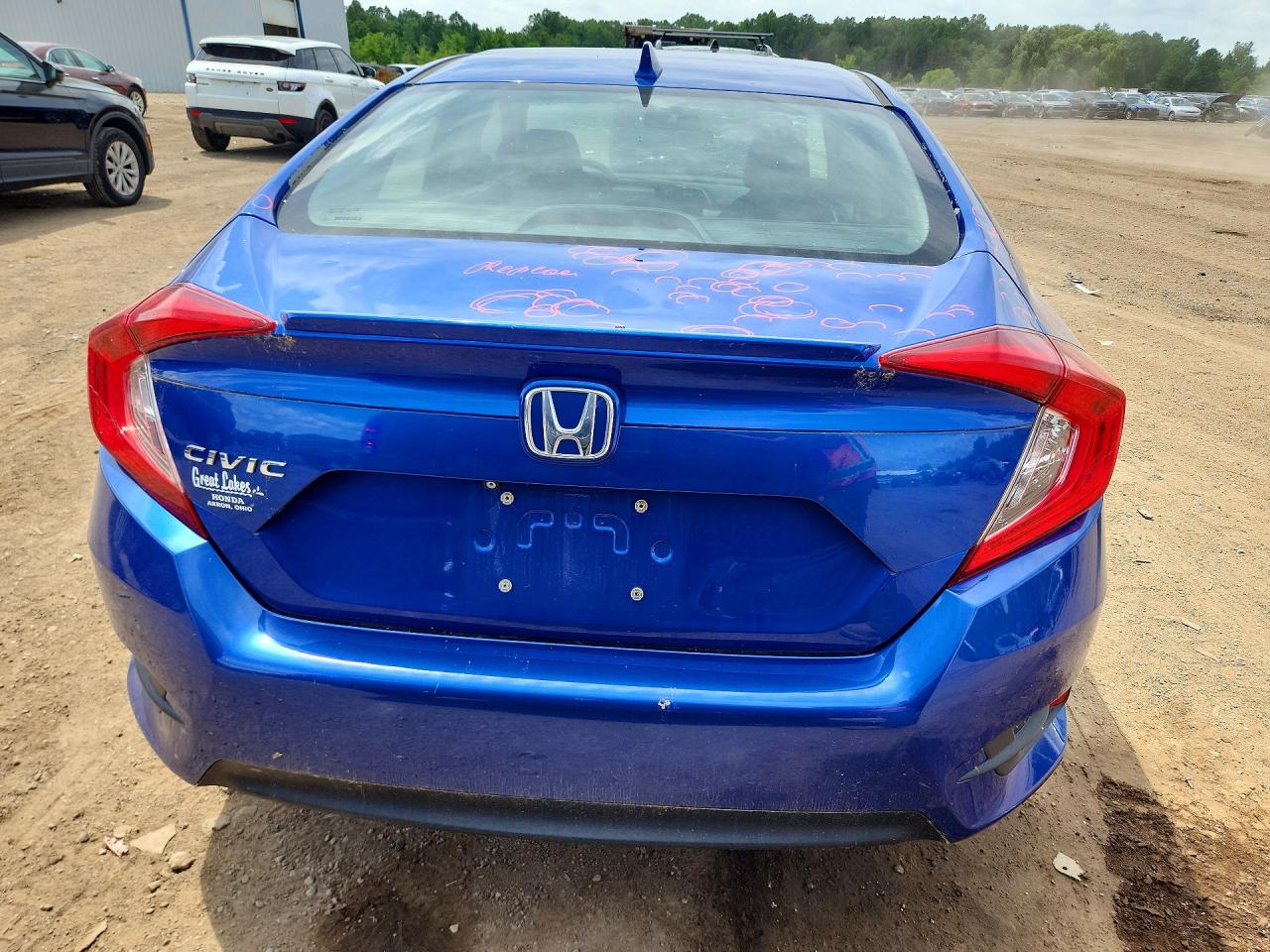 2017 Honda Civic Ex Blue vin: 19XFC1F30HE007946