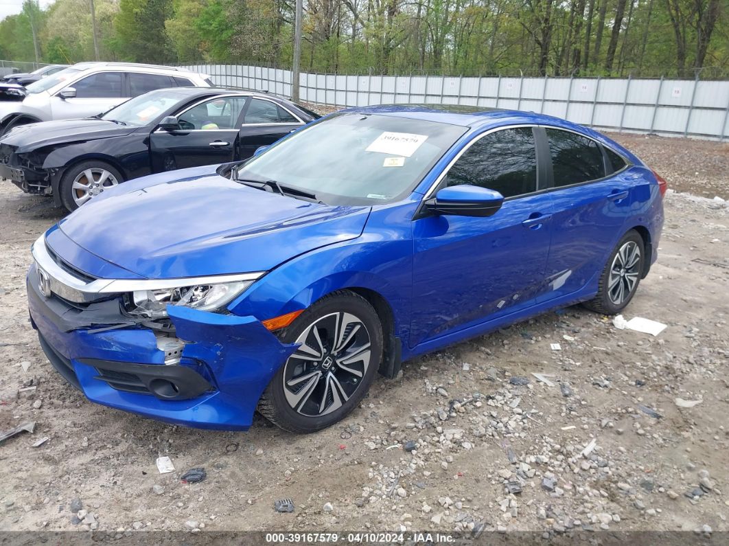 2018 Honda Civic Ex-t Синий vin: 19XFC1F30JE003773