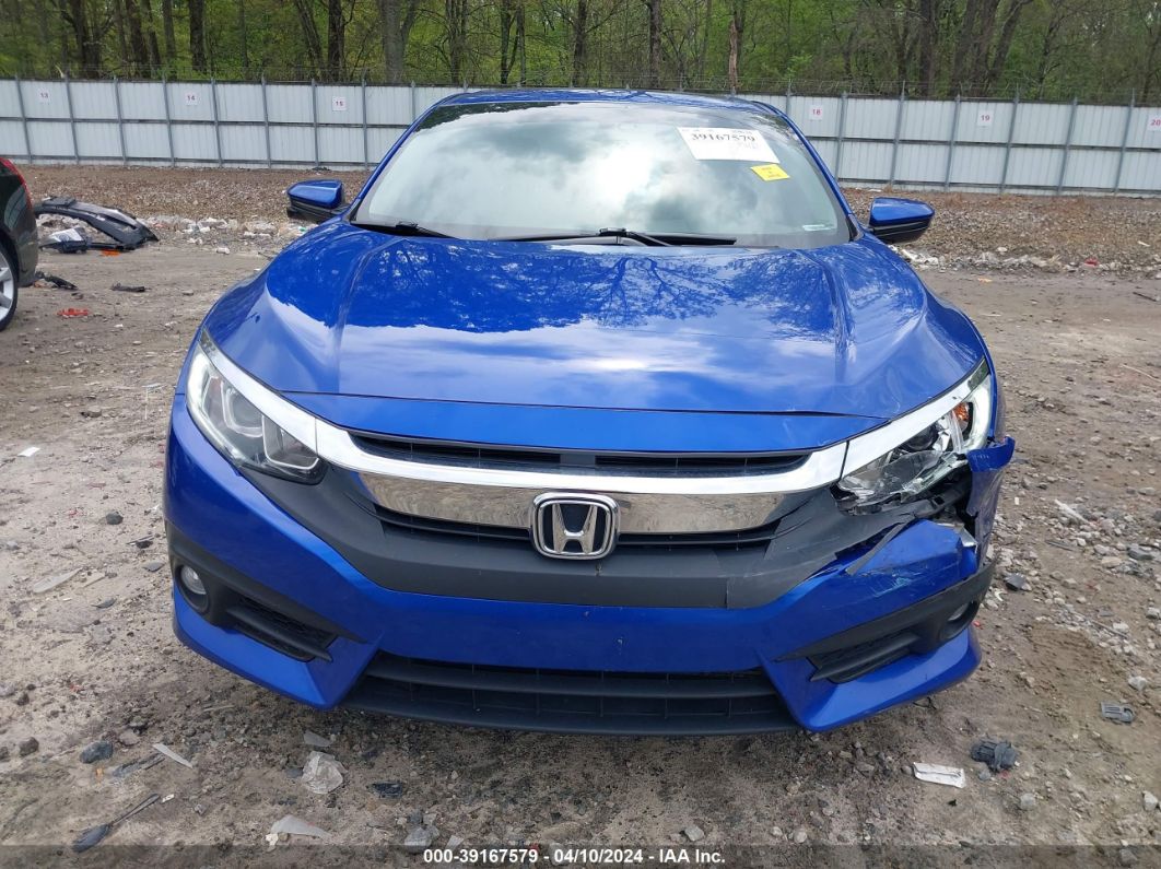 2018 Honda Civic Ex-t Синий vin: 19XFC1F30JE003773