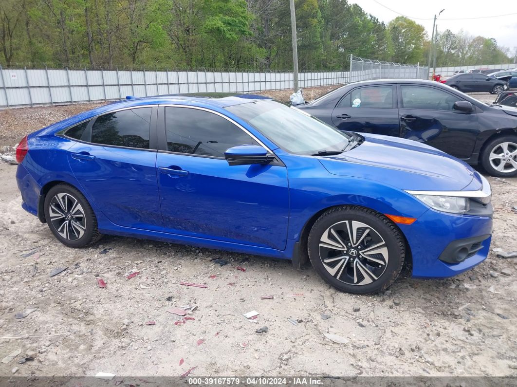 2018 Honda Civic Ex-t Синий vin: 19XFC1F30JE003773