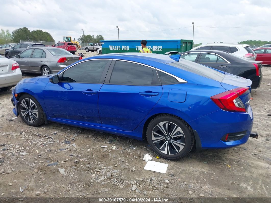 2018 Honda Civic Ex-t Синий vin: 19XFC1F30JE003773