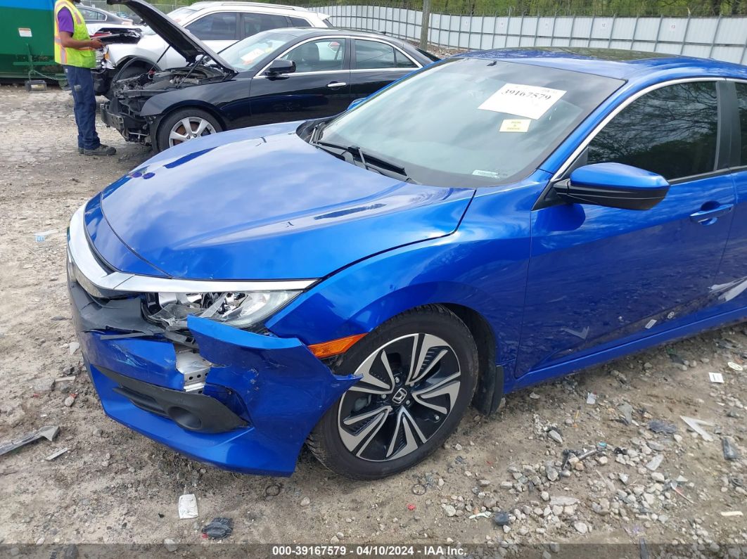 2018 Honda Civic Ex-t Синий vin: 19XFC1F30JE003773