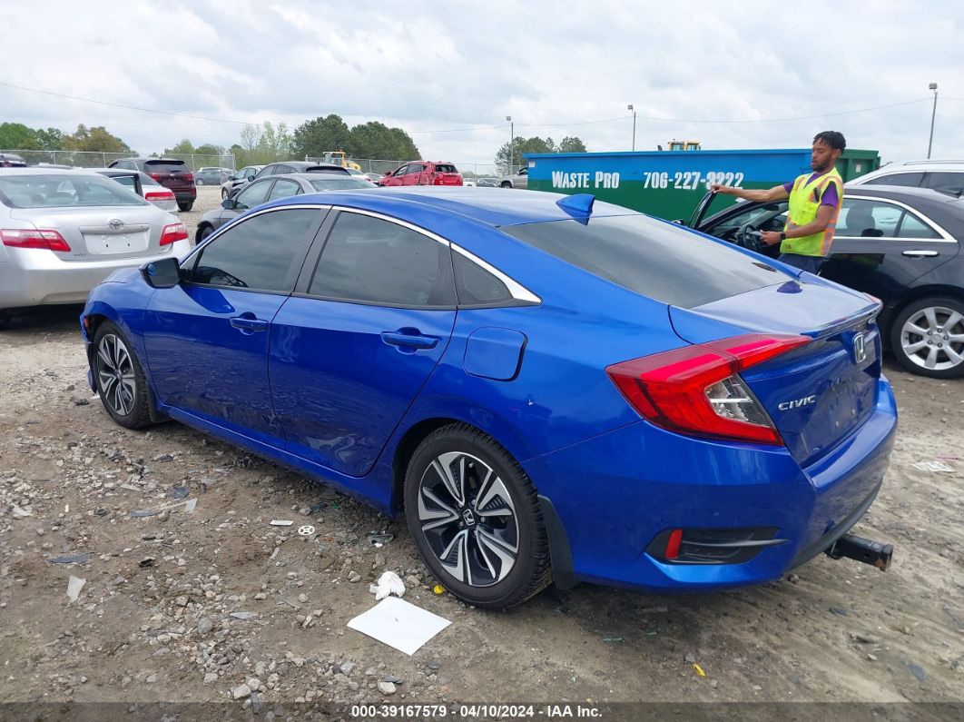 2018 Honda Civic Ex-t Синий vin: 19XFC1F30JE003773