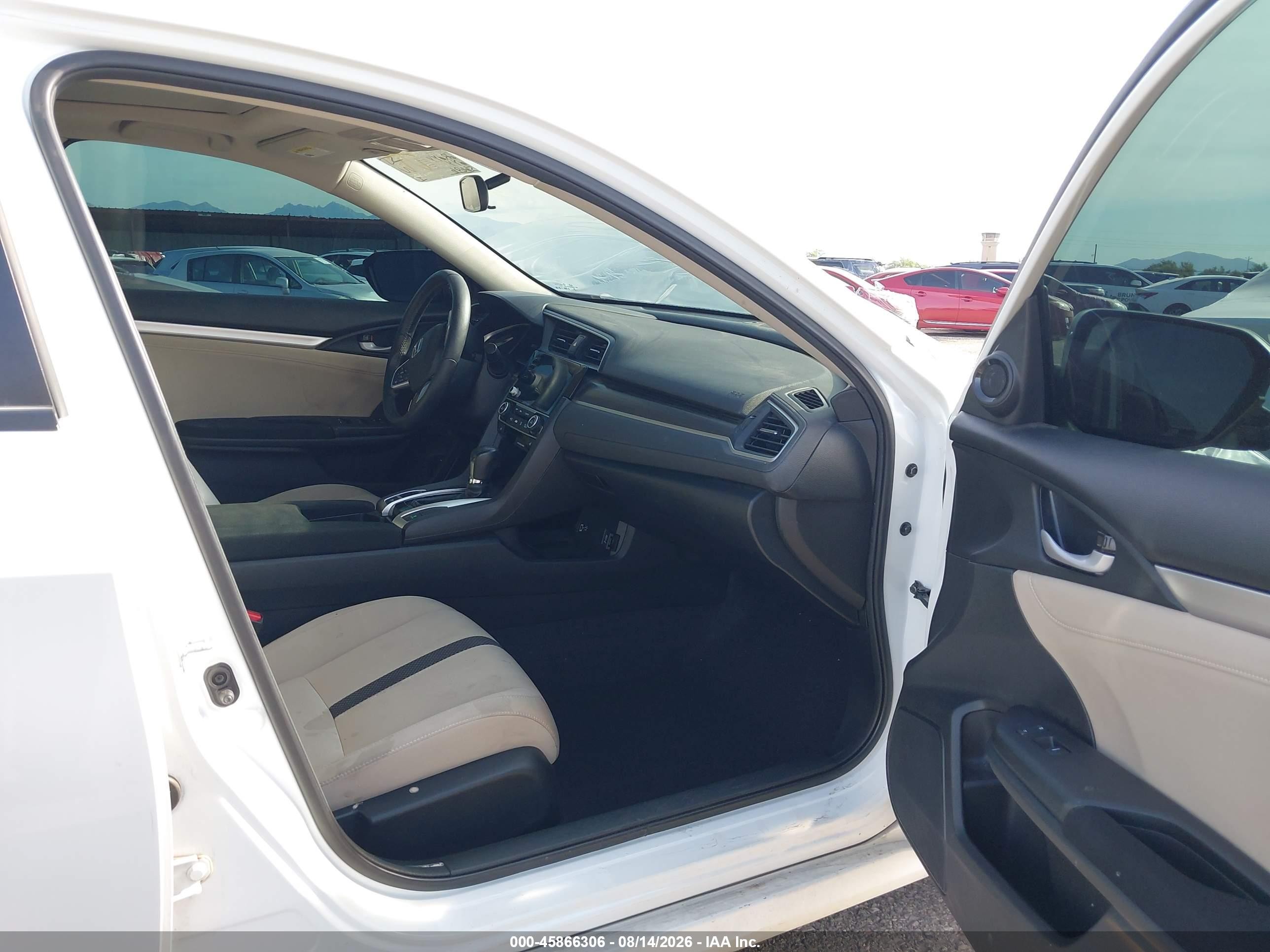 2021 Honda Civic Ex White vin: 19XFC1F30ME011568