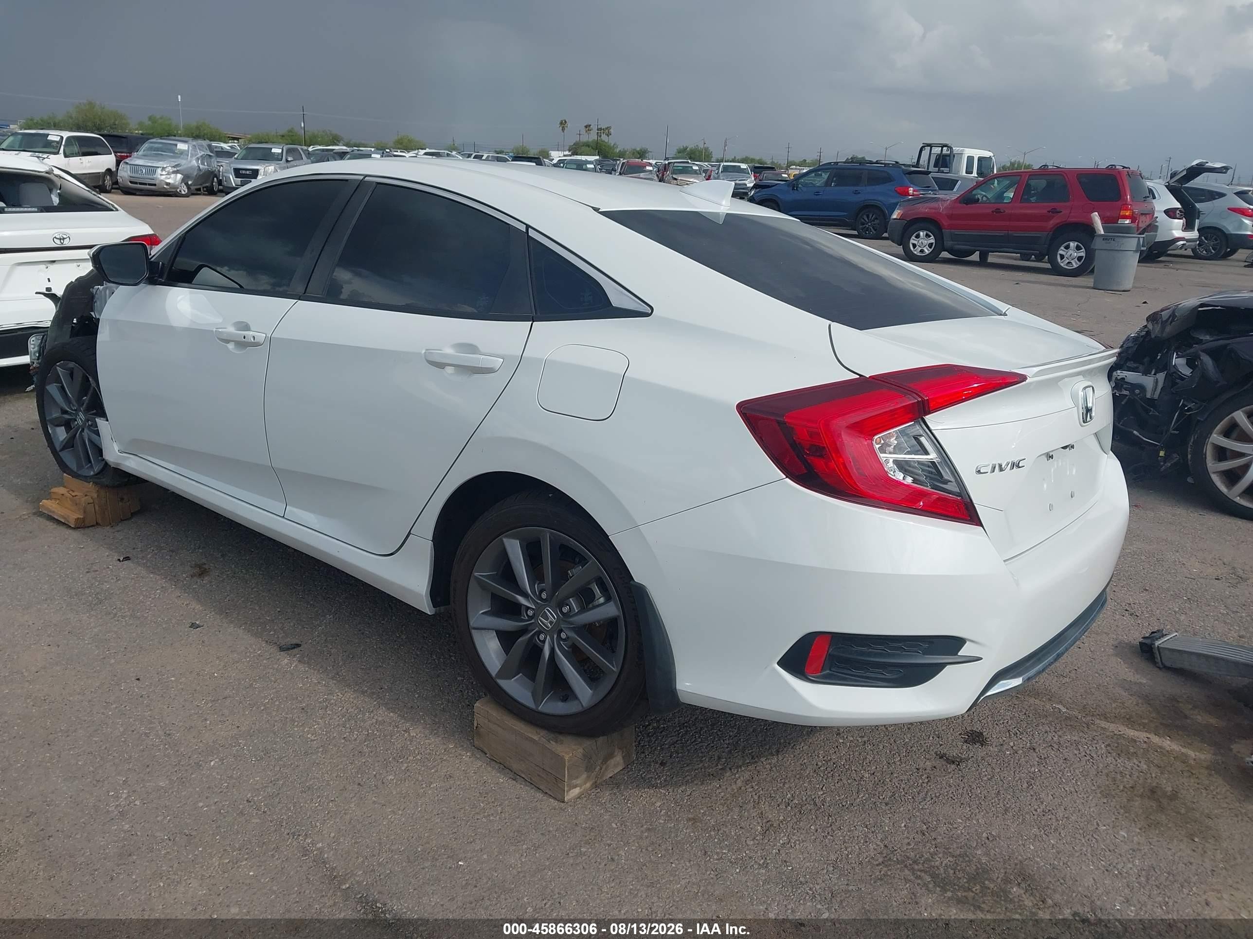 2021 Honda Civic Ex White vin: 19XFC1F30ME011568