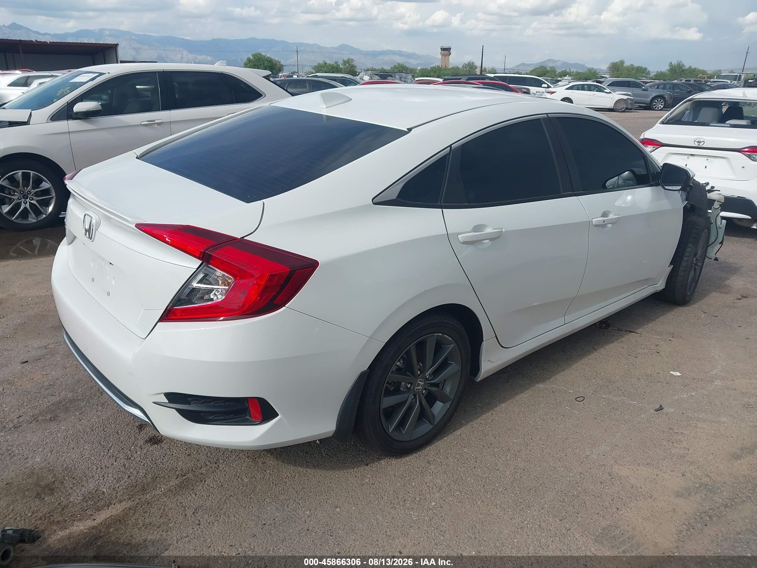 2021 Honda Civic Ex White vin: 19XFC1F30ME011568