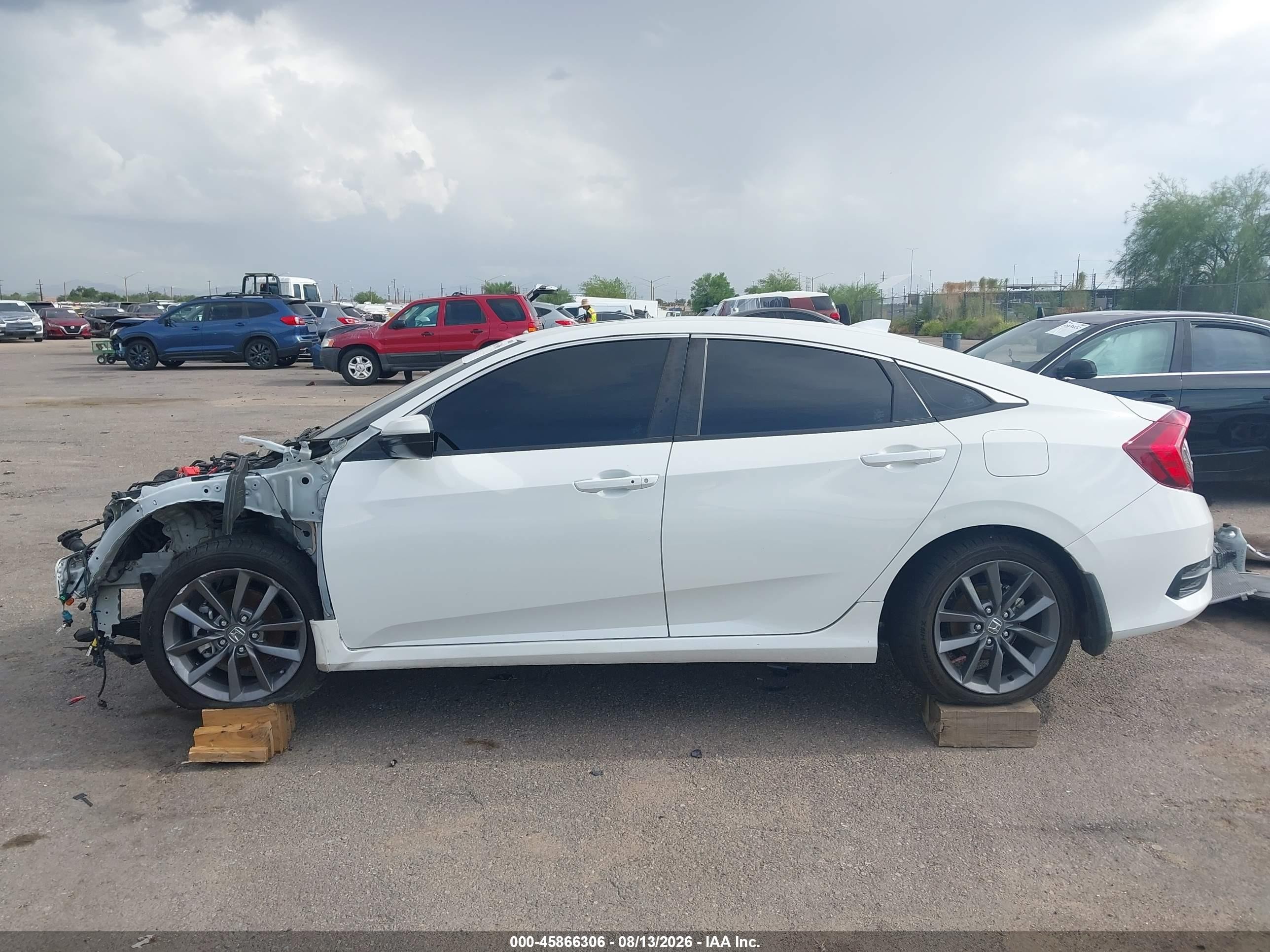2021 Honda Civic Ex White vin: 19XFC1F30ME011568