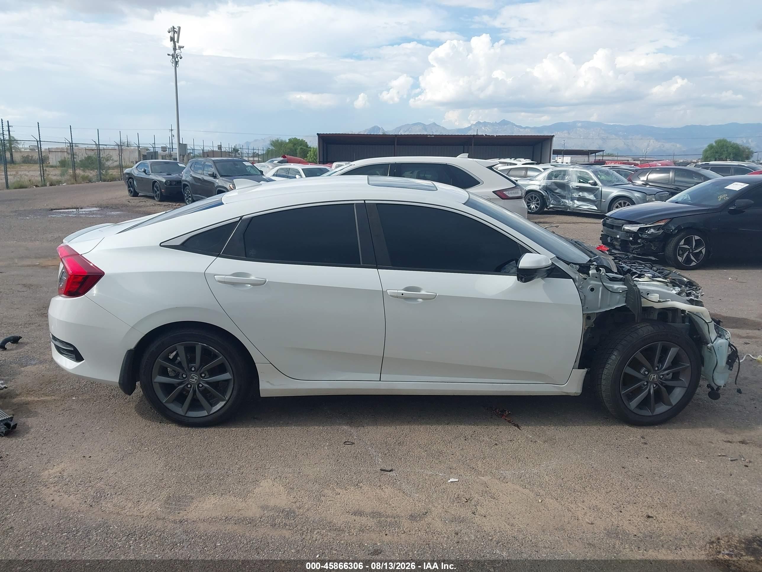 2021 Honda Civic Ex White vin: 19XFC1F30ME011568