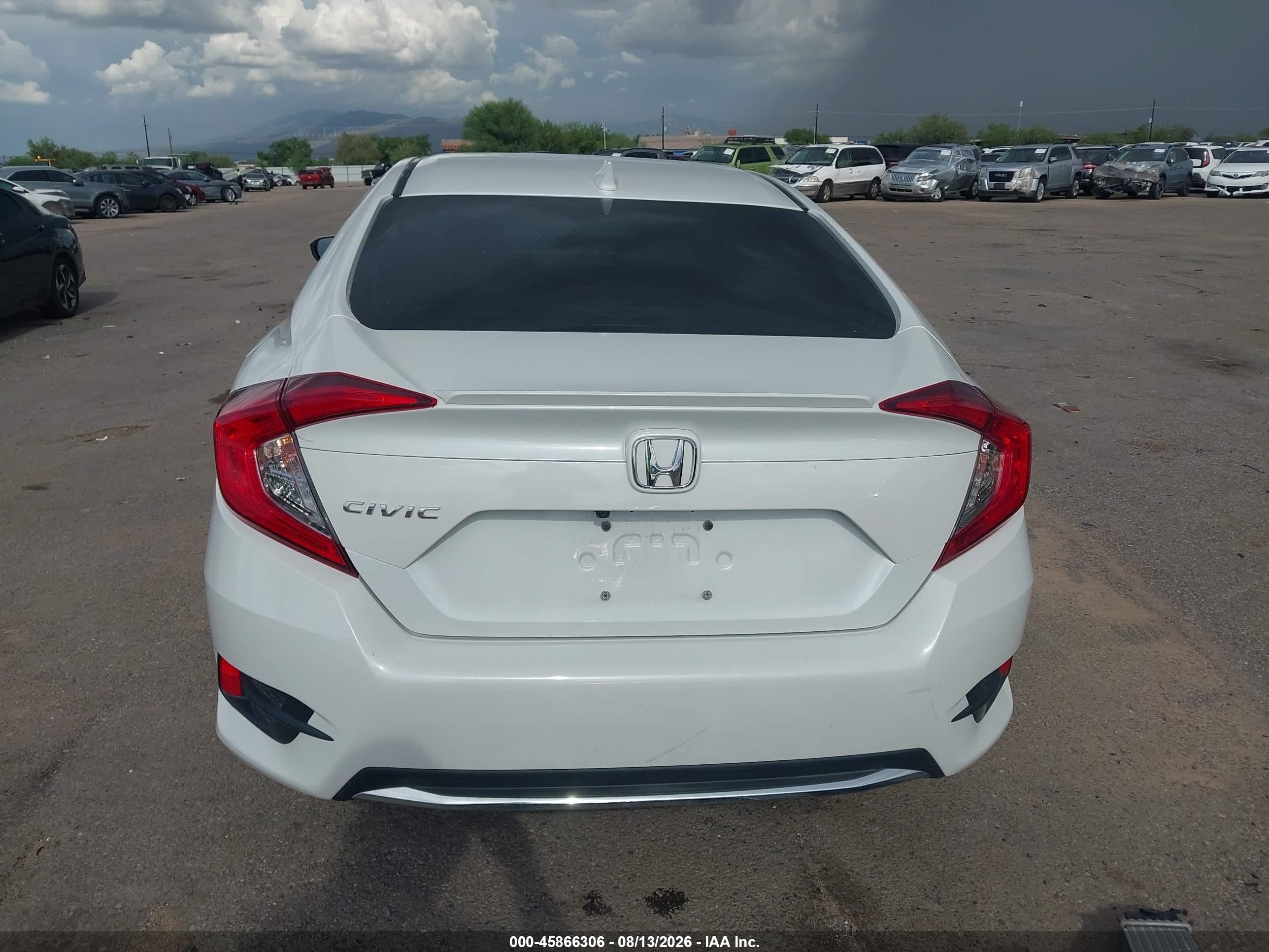 2021 Honda Civic Ex White vin: 19XFC1F30ME011568