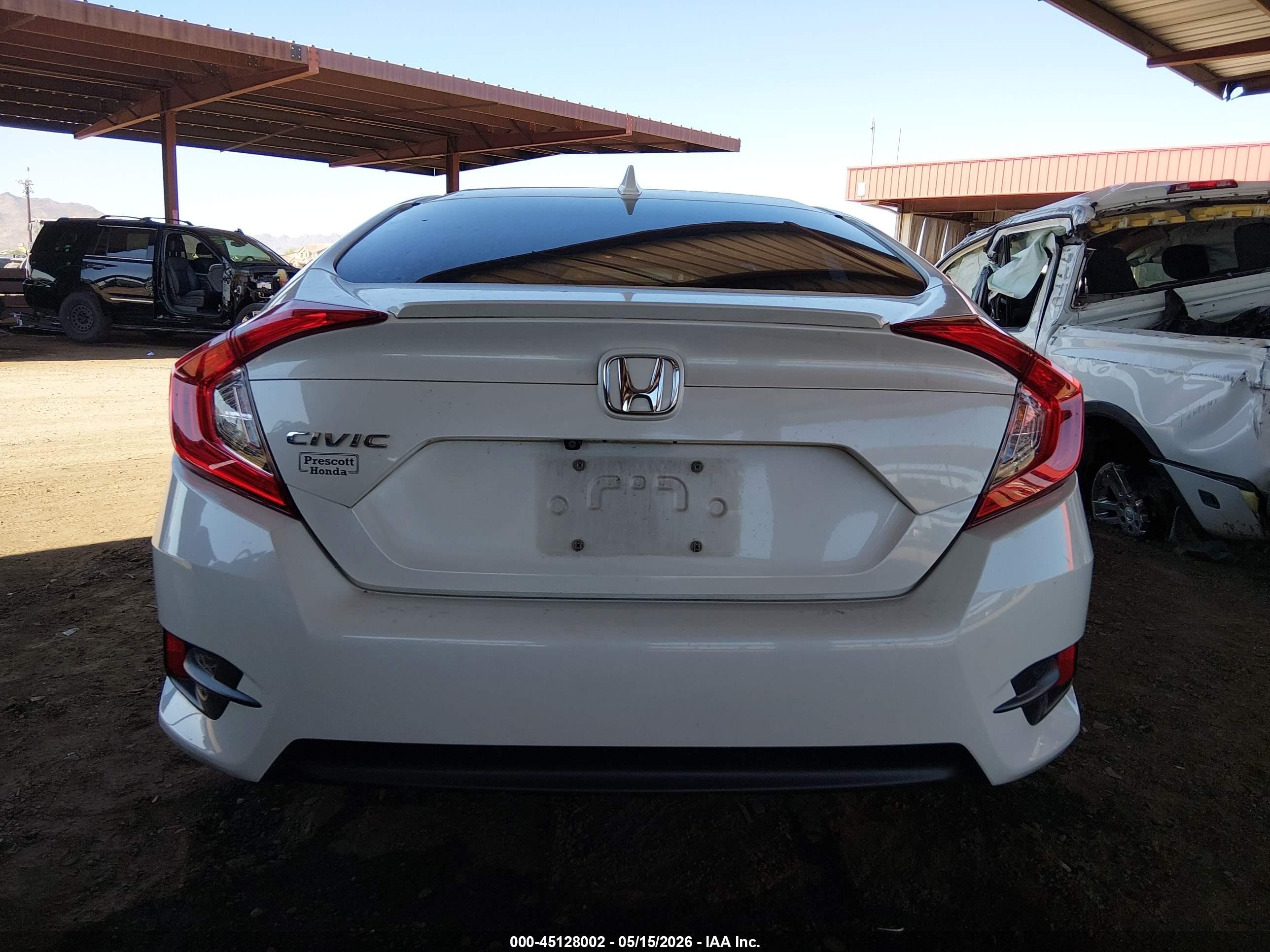 2017 Honda Civic Ex-t Белый vin: 19XFC1F31HE007227