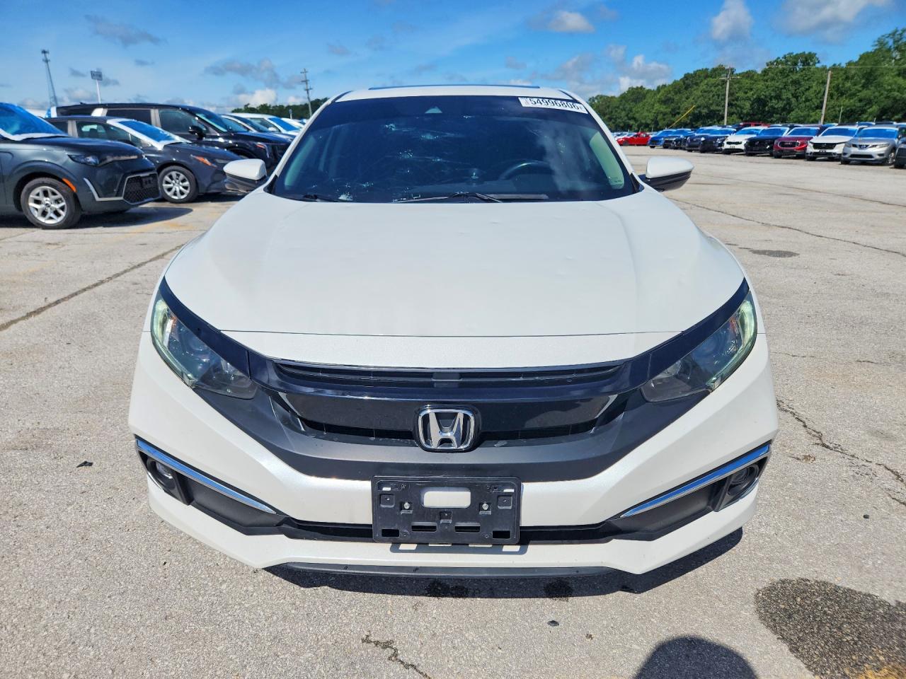 2020 Honda Civic Ex White vin: 19XFC1F31LE004224