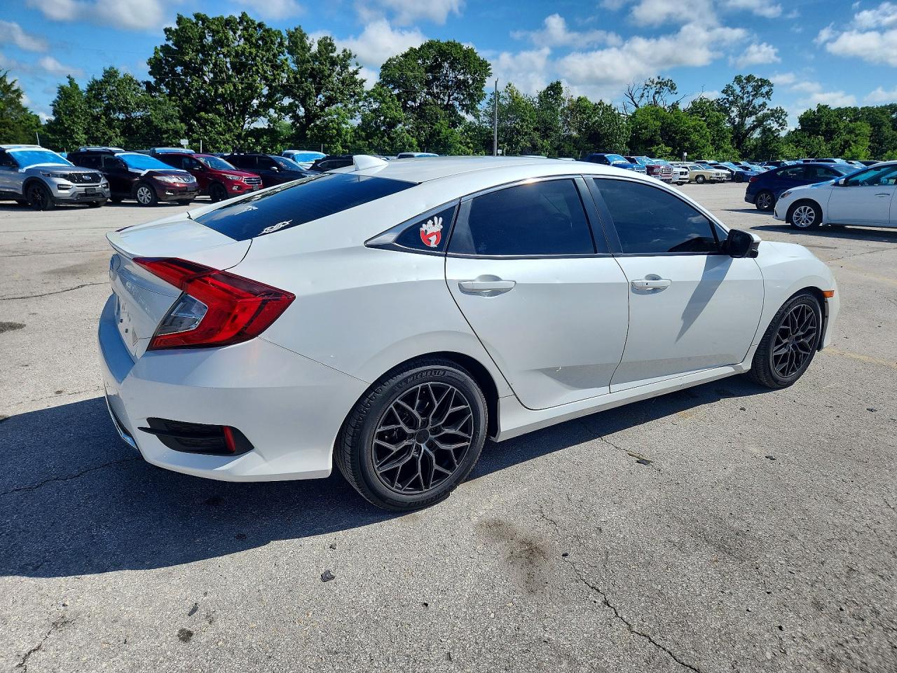 2020 Honda Civic Ex White vin: 19XFC1F31LE004224