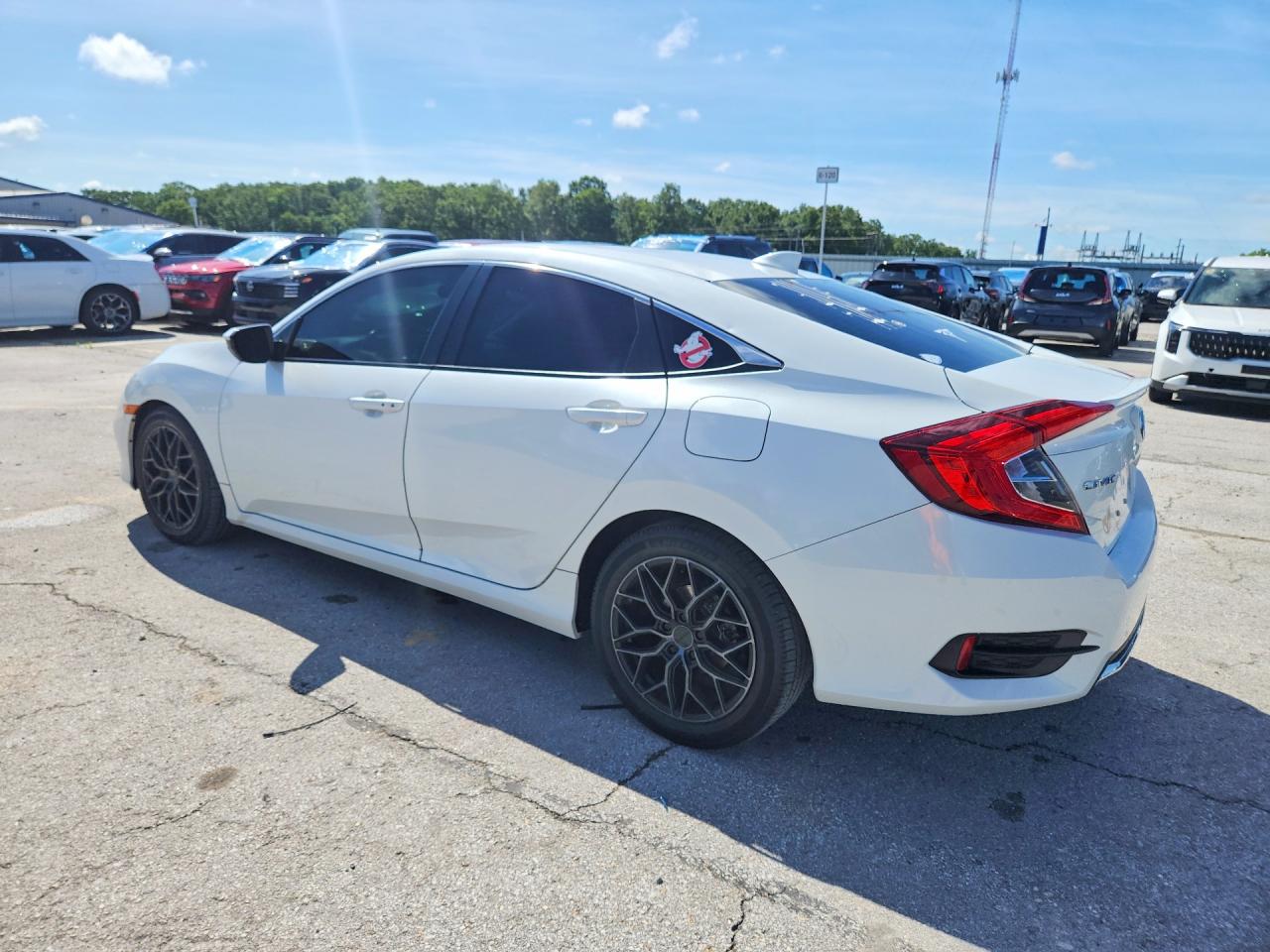 2020 Honda Civic Ex White vin: 19XFC1F31LE004224