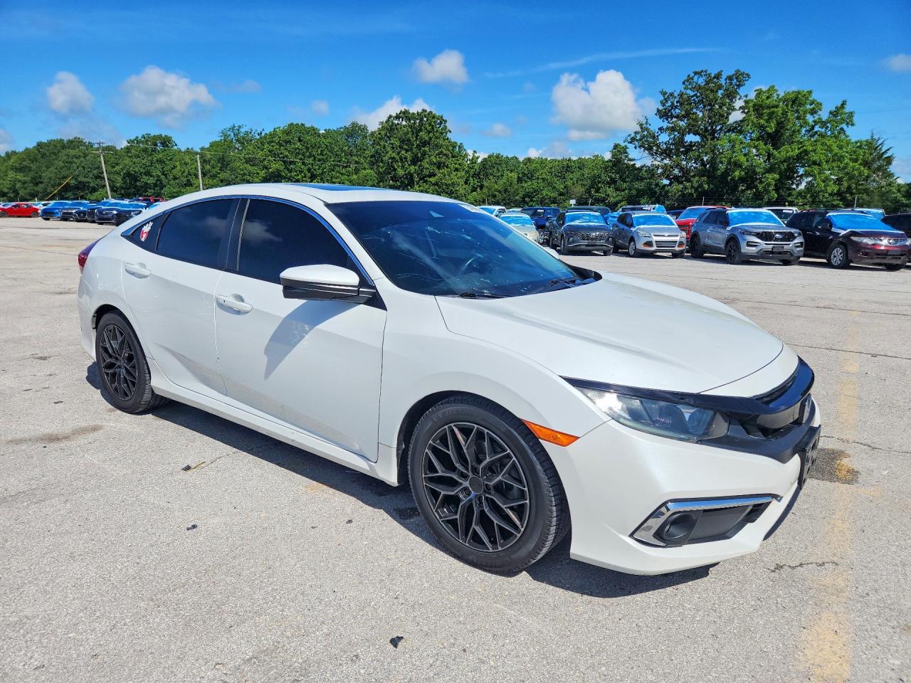 2020 Honda Civic Ex White vin: 19XFC1F31LE004224