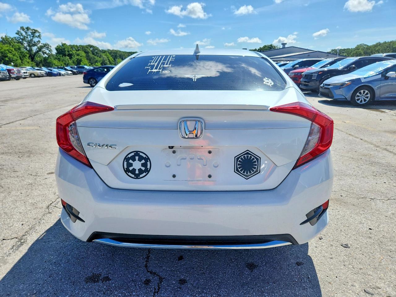2020 Honda Civic Ex White vin: 19XFC1F31LE004224