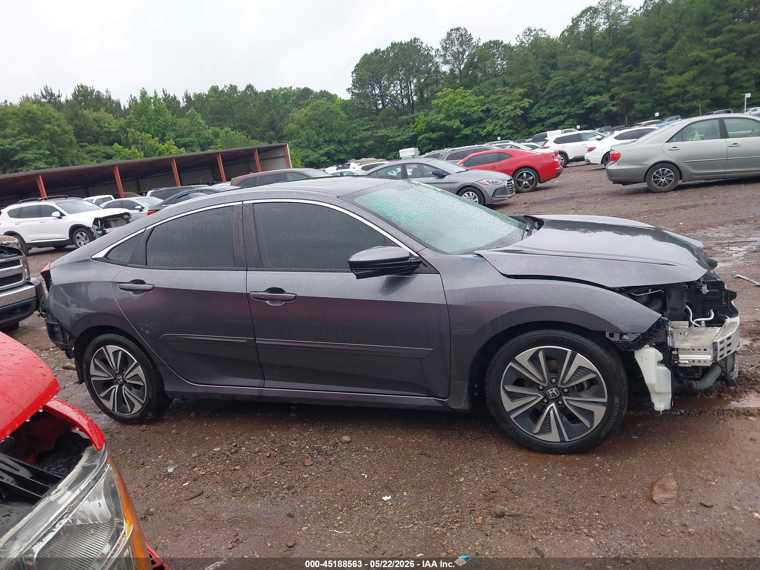 2016 Honda Civic Ex-t Gray vin: 19XFC1F32GE013794