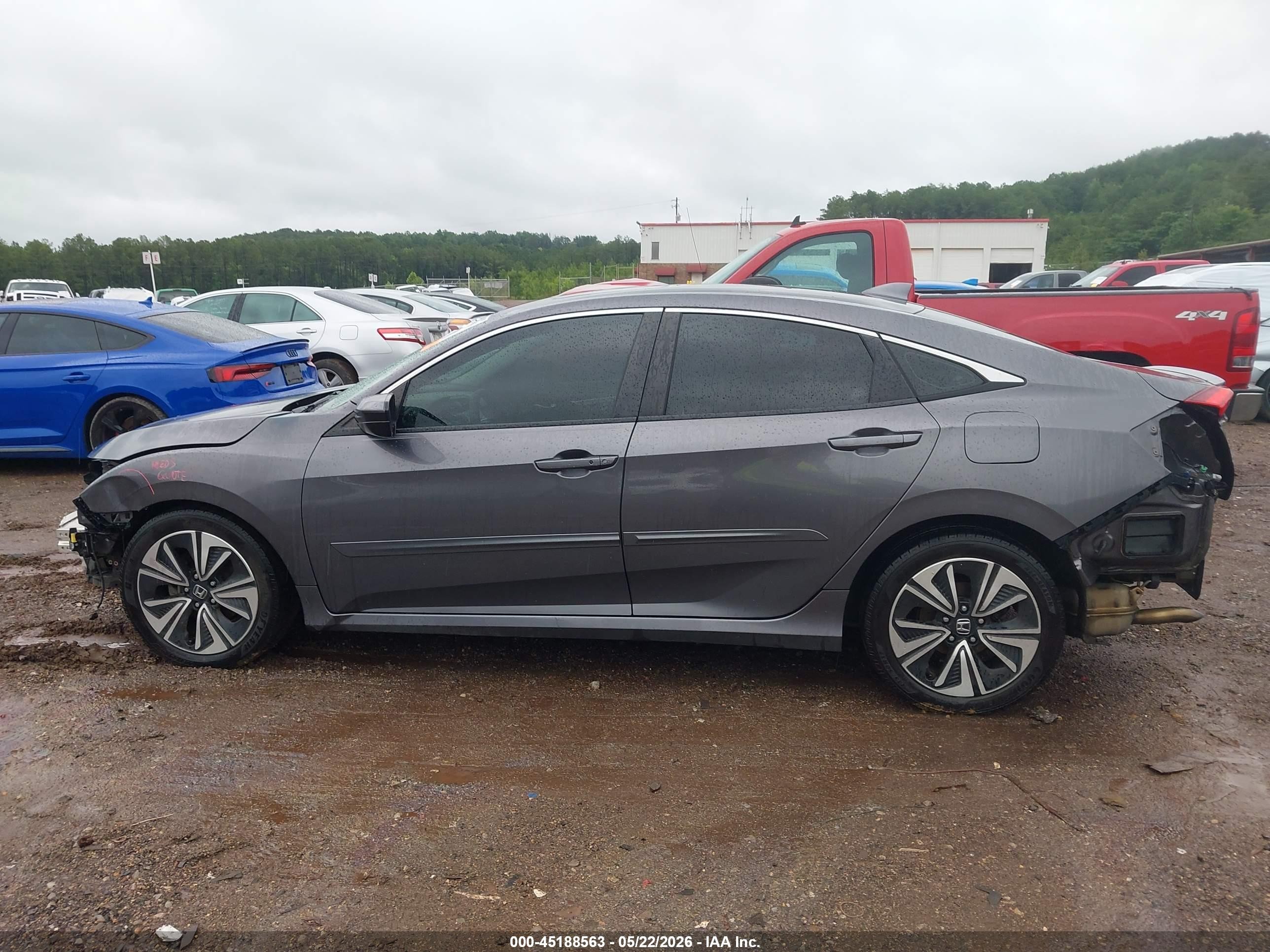 2016 Honda Civic Ex-t Gray vin: 19XFC1F32GE013794