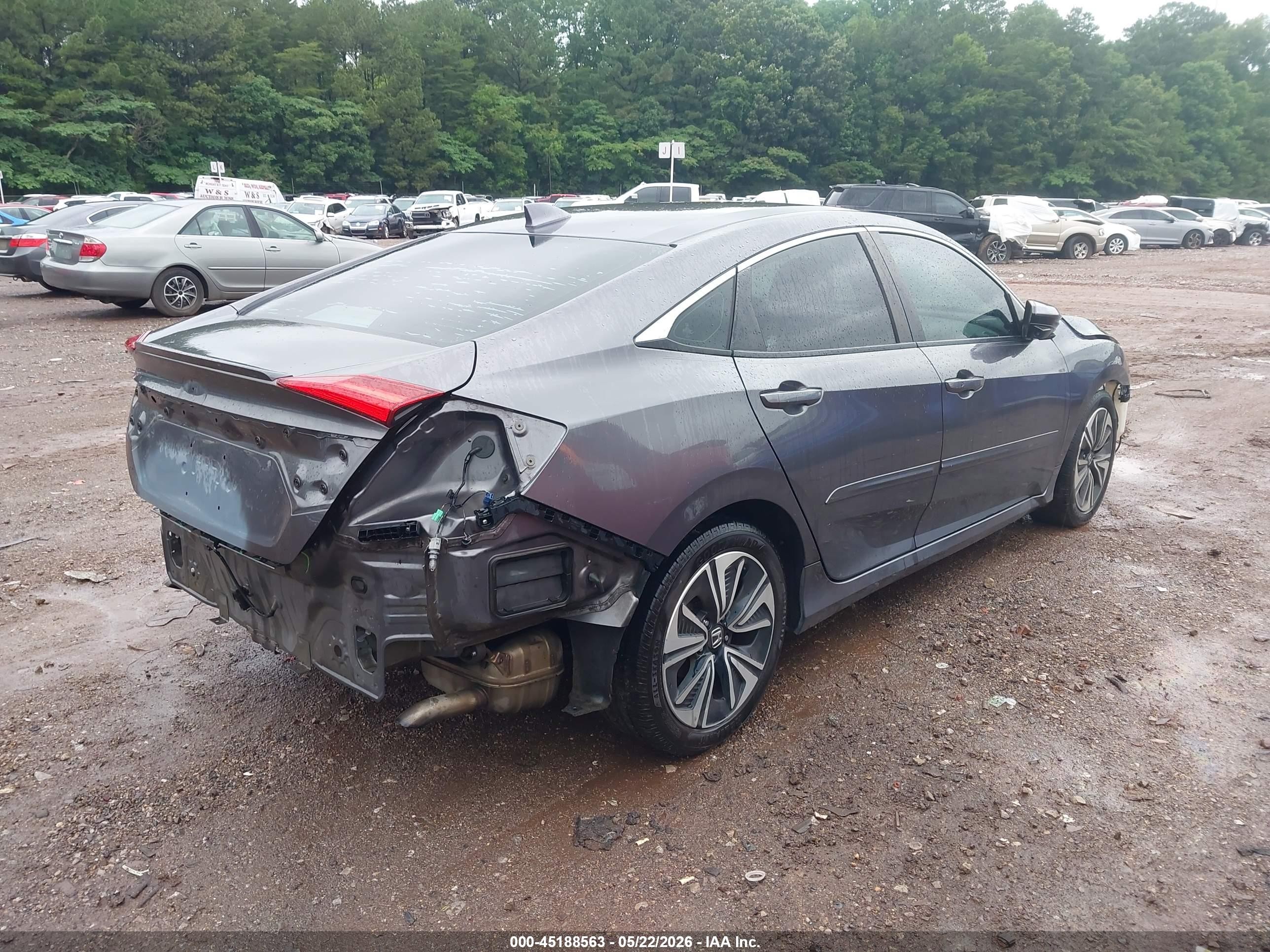 2016 Honda Civic Ex-t Gray vin: 19XFC1F32GE013794