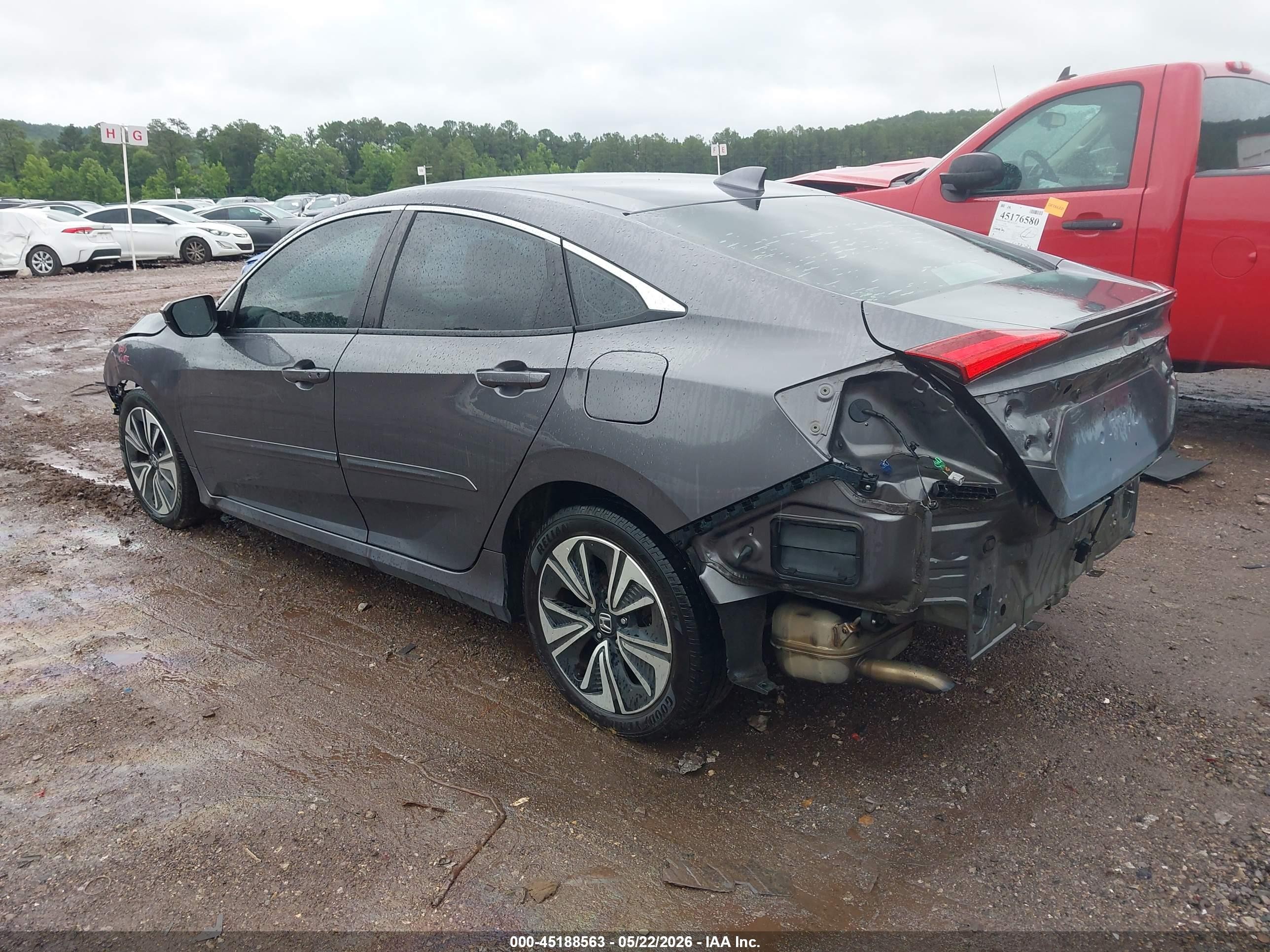 2016 Honda Civic Ex-t Gray vin: 19XFC1F32GE013794