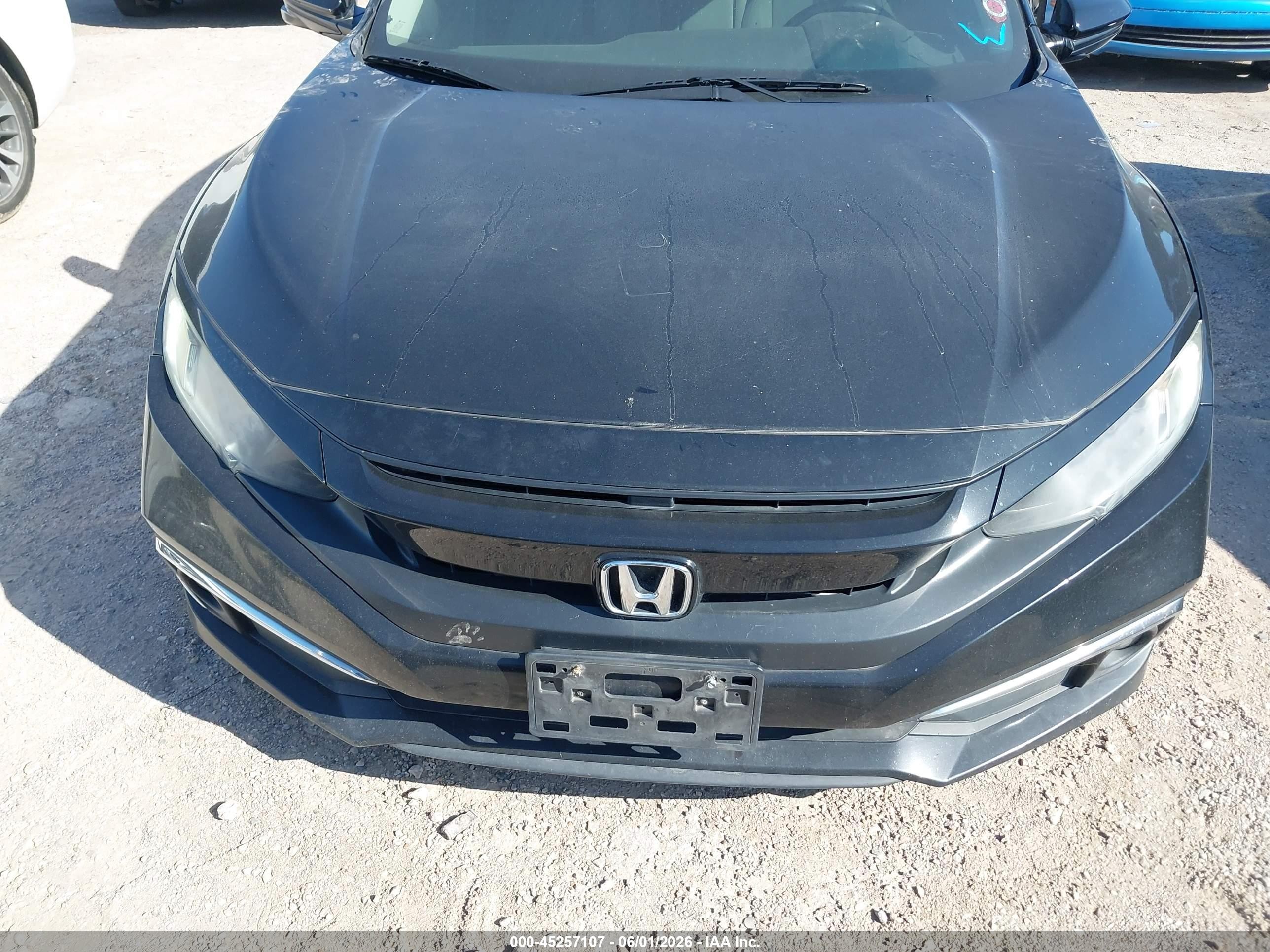 2019 Honda Civic Ex Black vin: 19XFC1F32KE013027