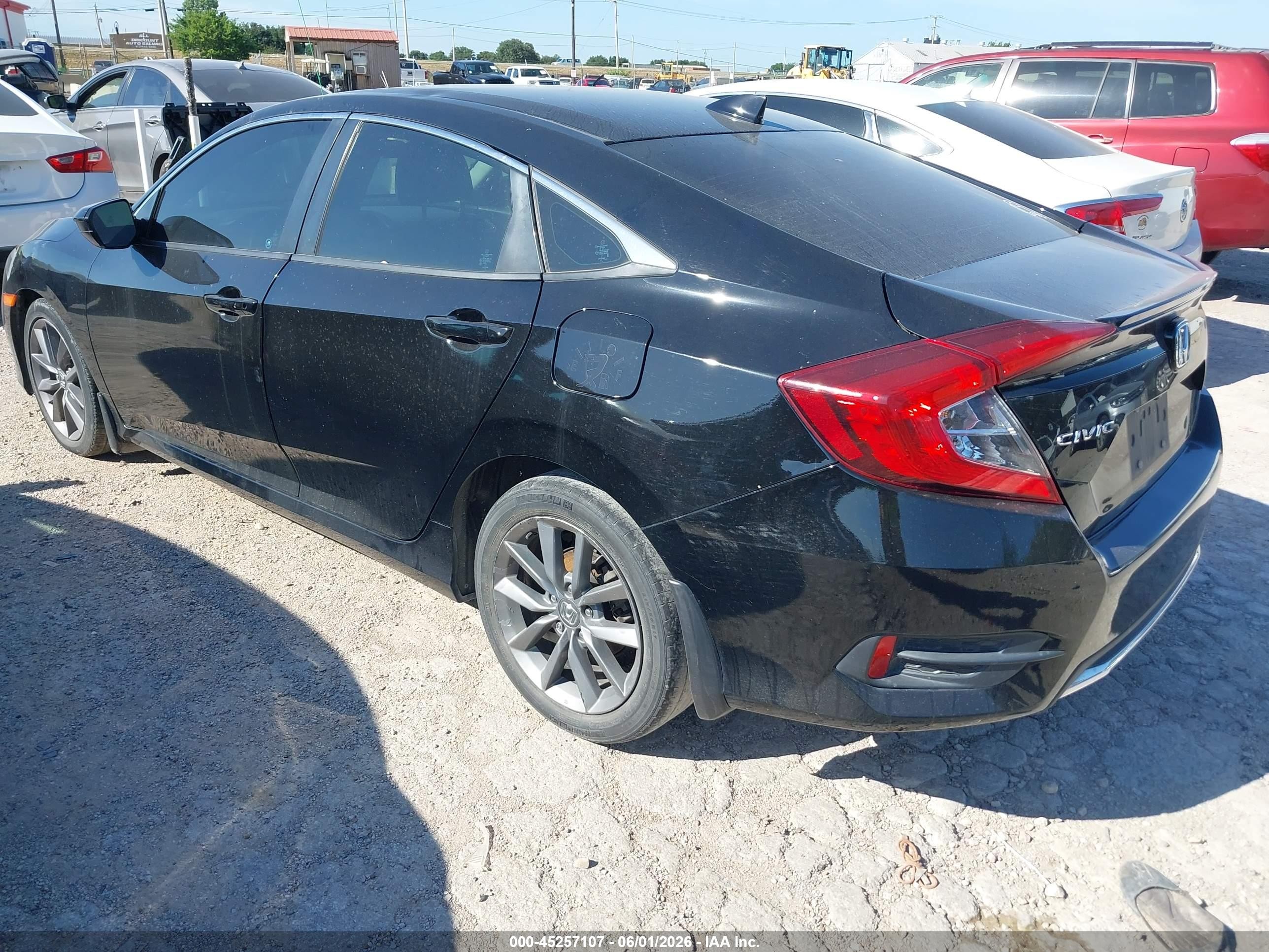 2019 Honda Civic Ex Black vin: 19XFC1F32KE013027