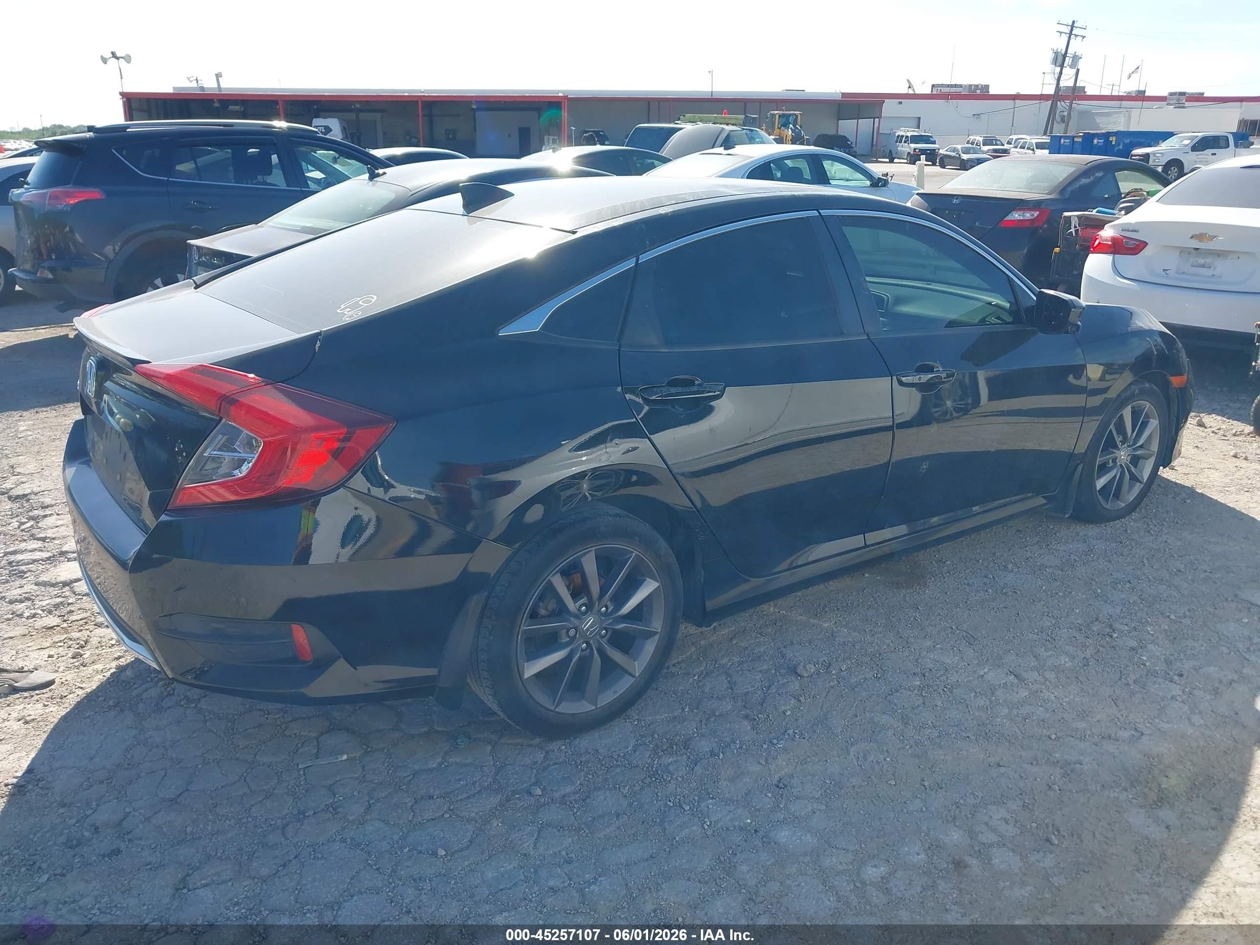 2019 Honda Civic Ex Black vin: 19XFC1F32KE013027