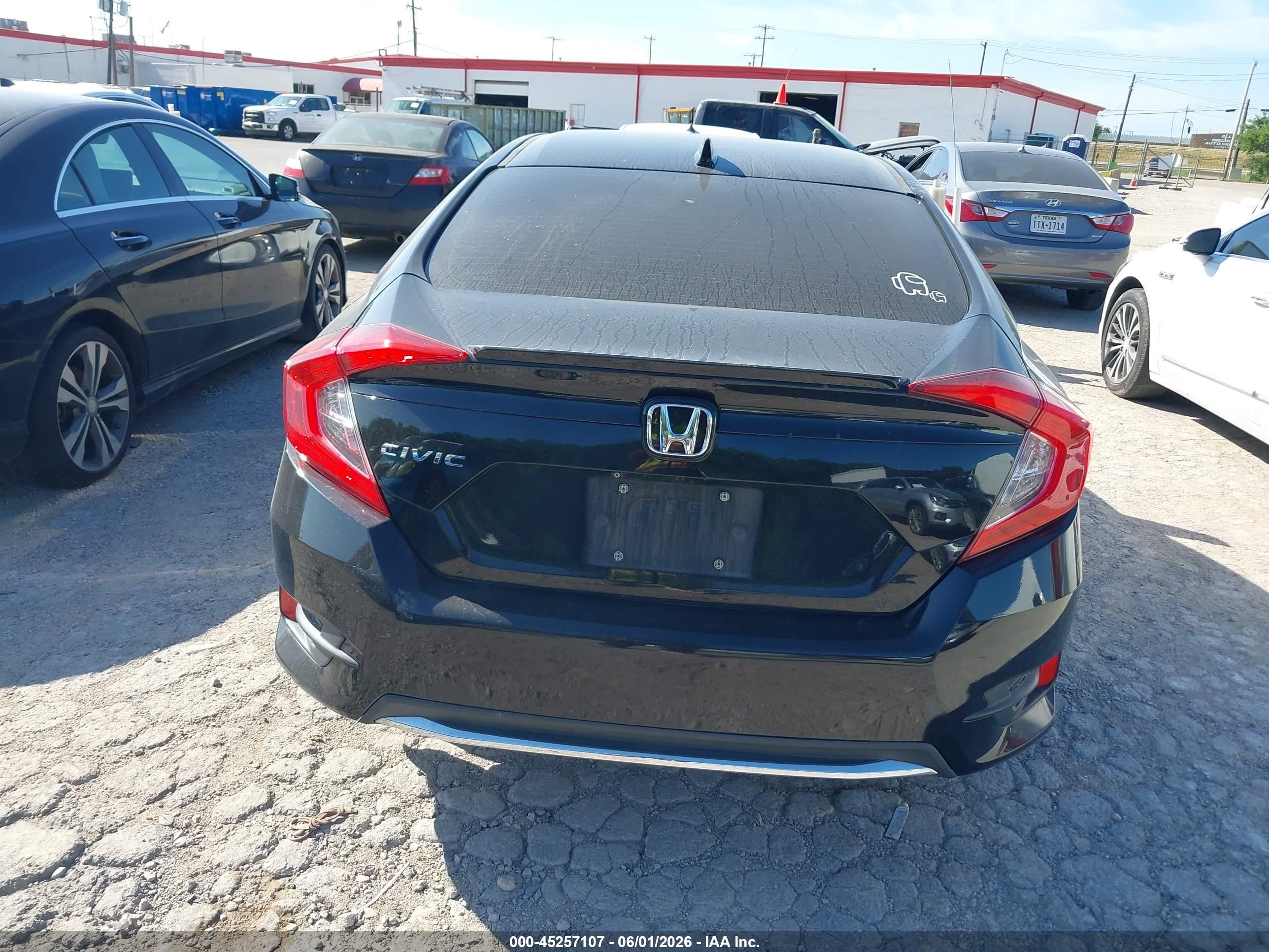 2019 Honda Civic Ex Black vin: 19XFC1F32KE013027