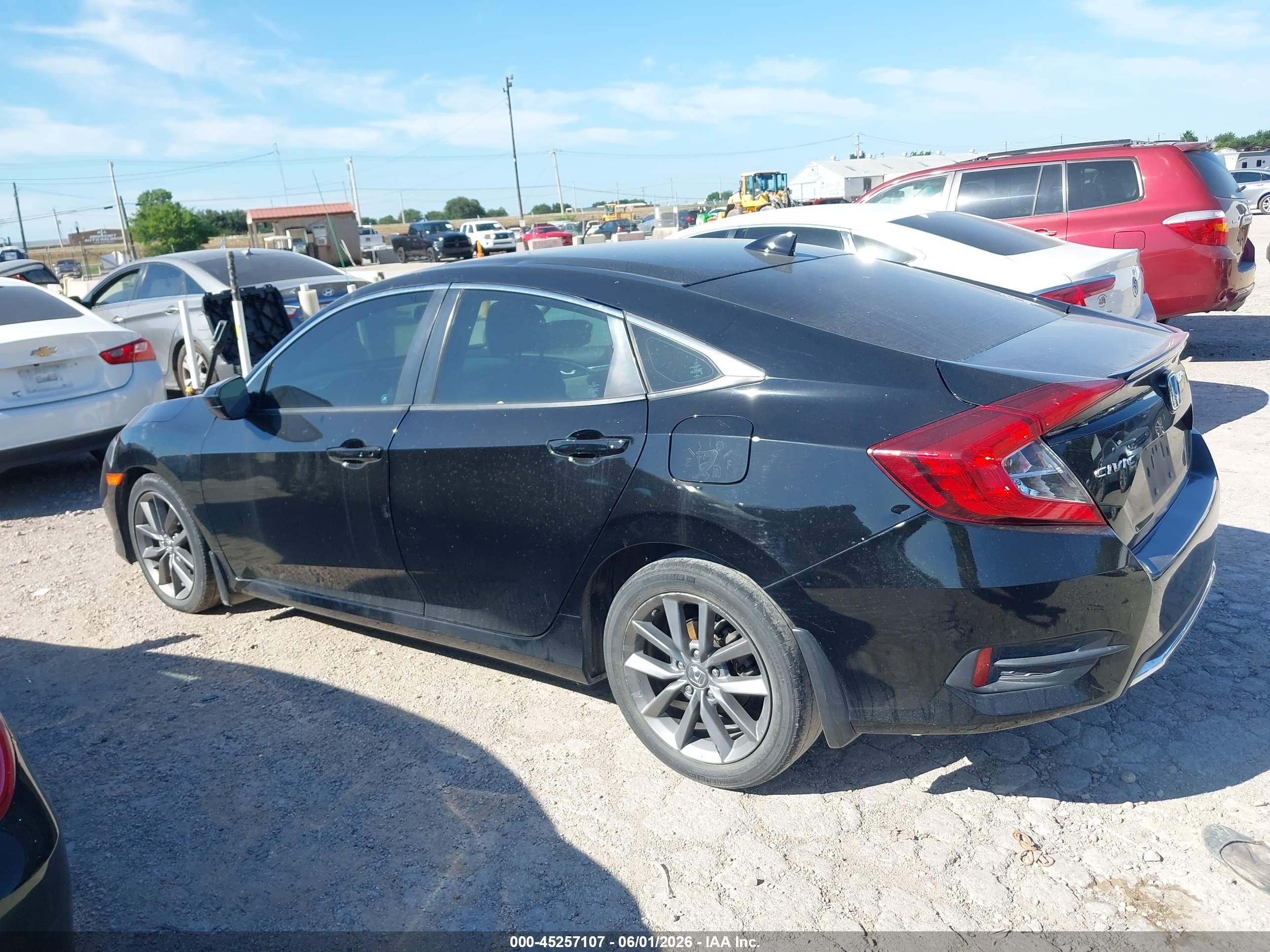 2019 Honda Civic Ex Black vin: 19XFC1F32KE013027