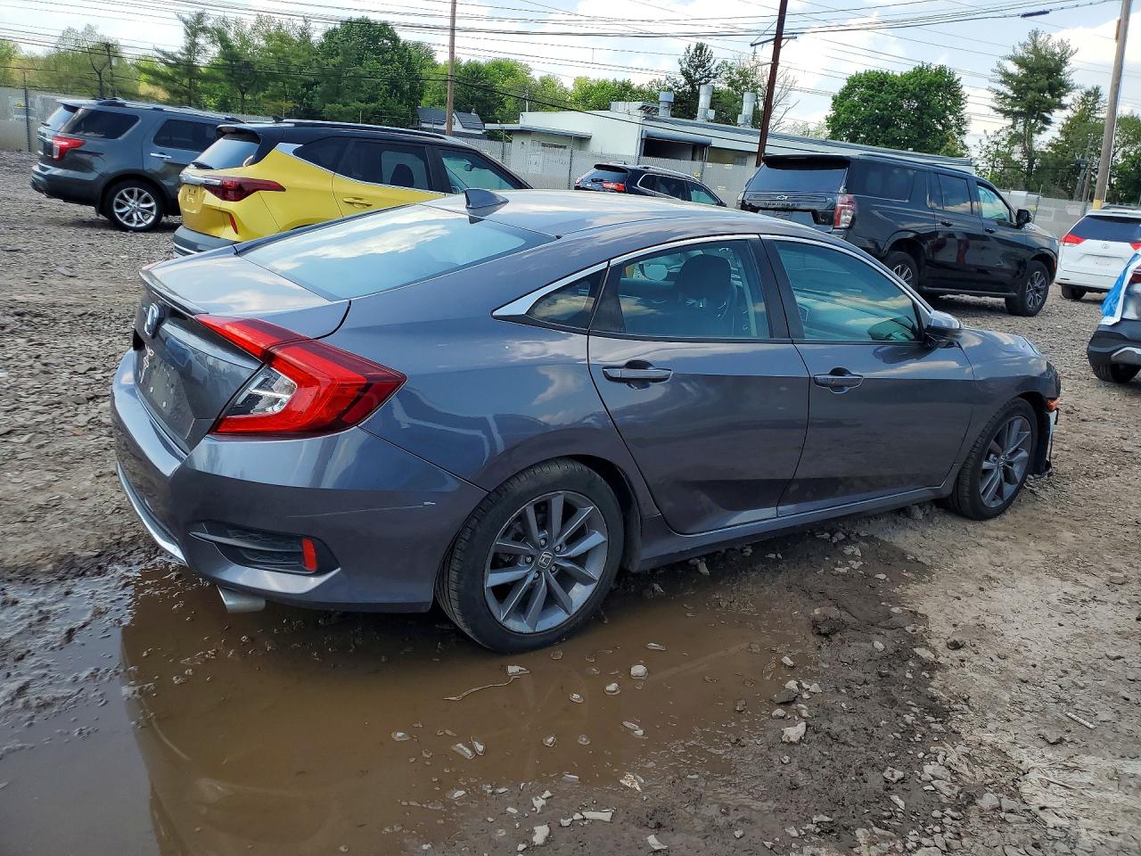 2019 Honda Civic Ex Silver vin: 19XFC1F32KE209131
