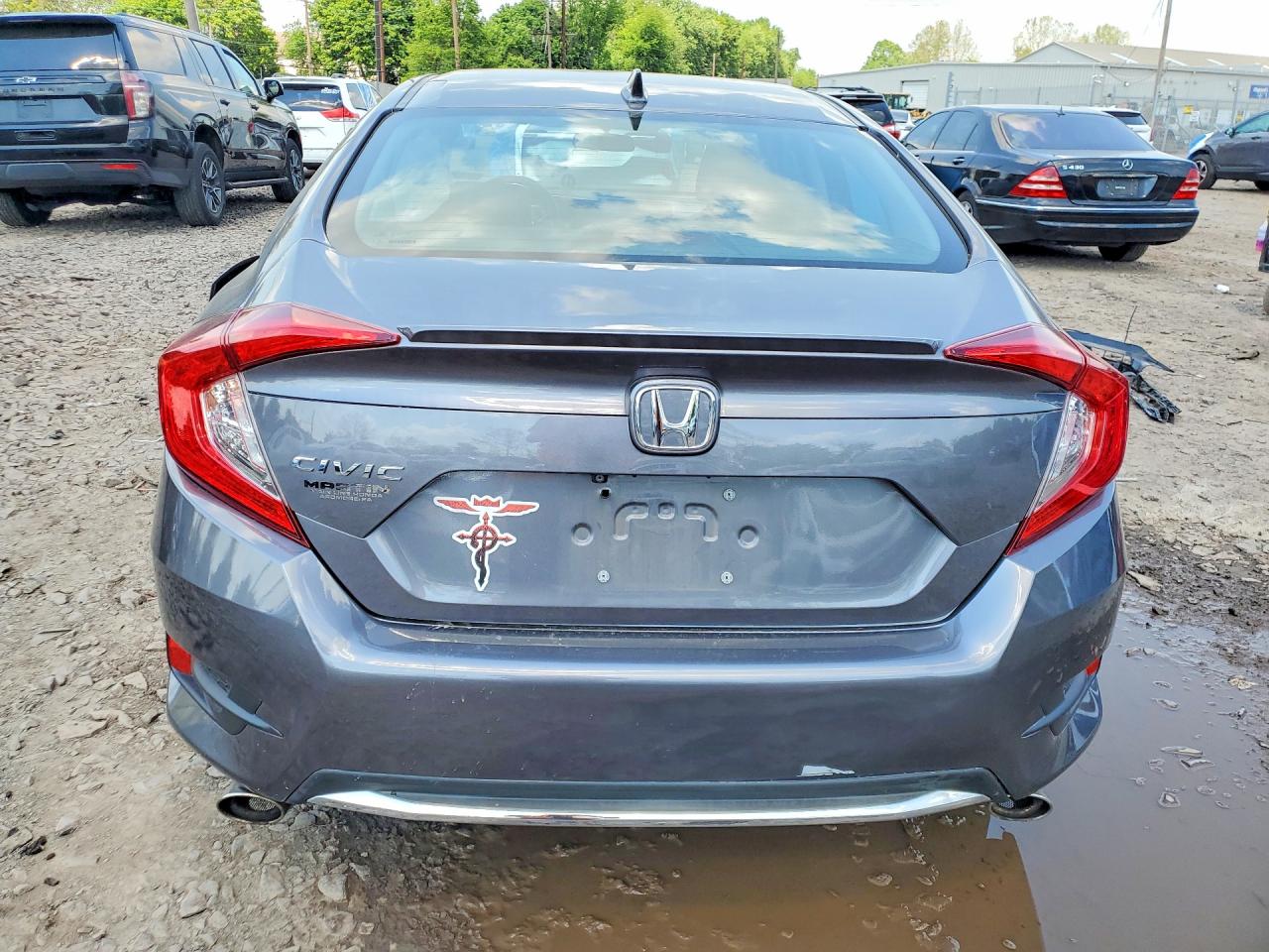 2019 Honda Civic Ex Silver vin: 19XFC1F32KE209131