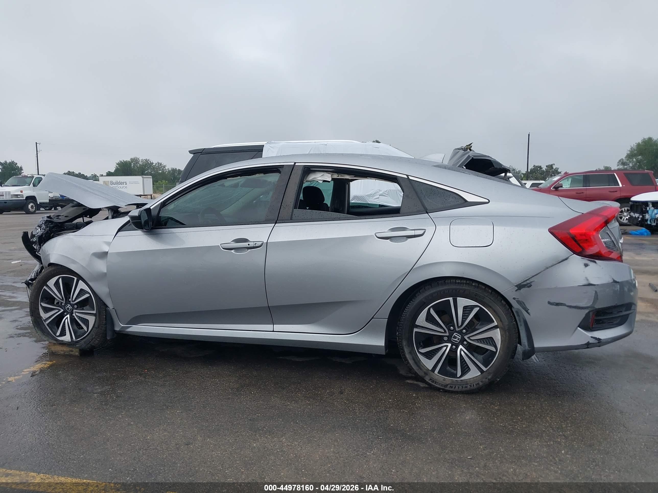 2016 Honda Civic Ex-t Gray vin: 19XFC1F33GE017840