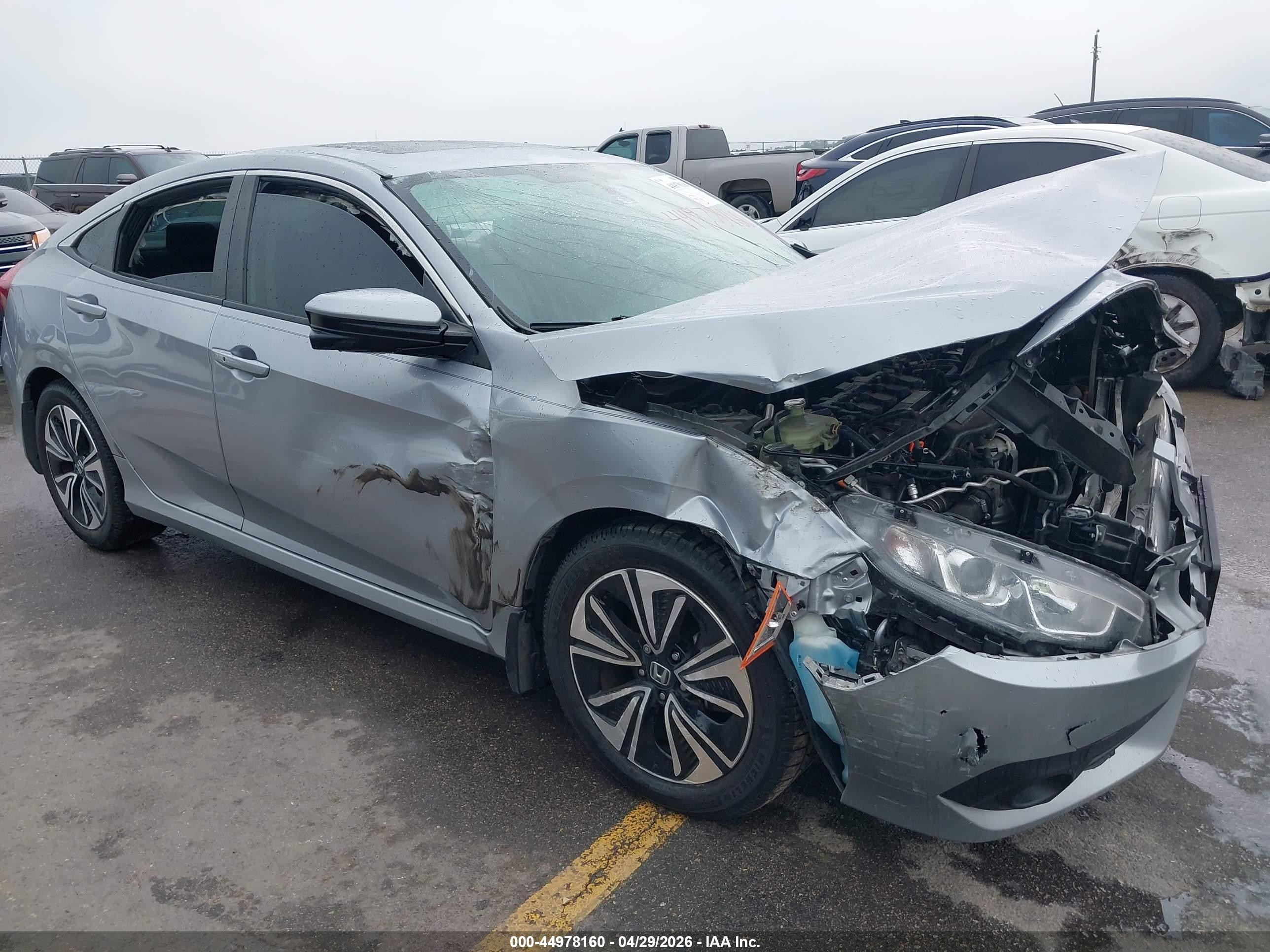 2016 Honda Civic Ex-t Gray vin: 19XFC1F33GE017840