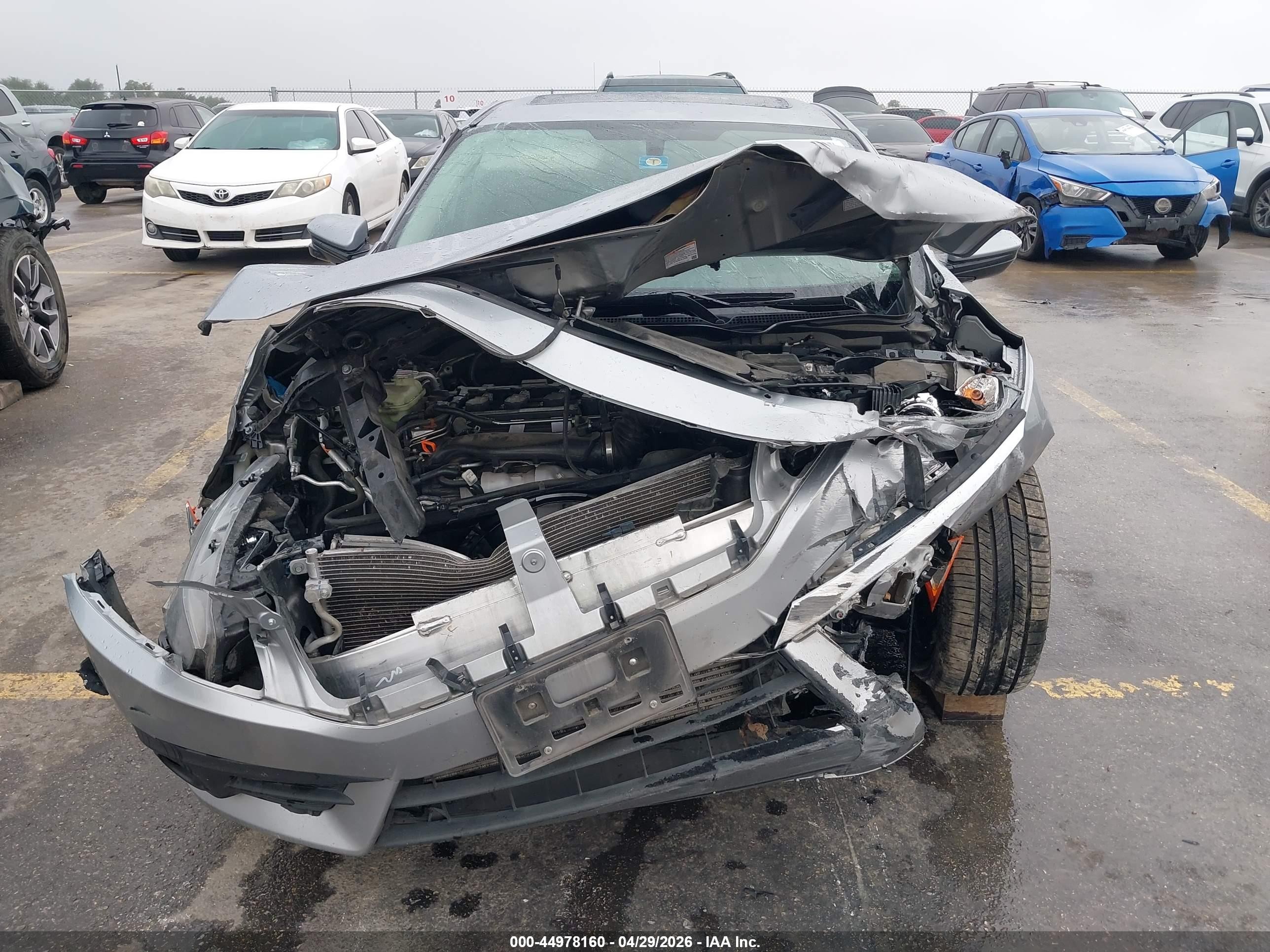 2016 Honda Civic Ex-t Gray vin: 19XFC1F33GE017840