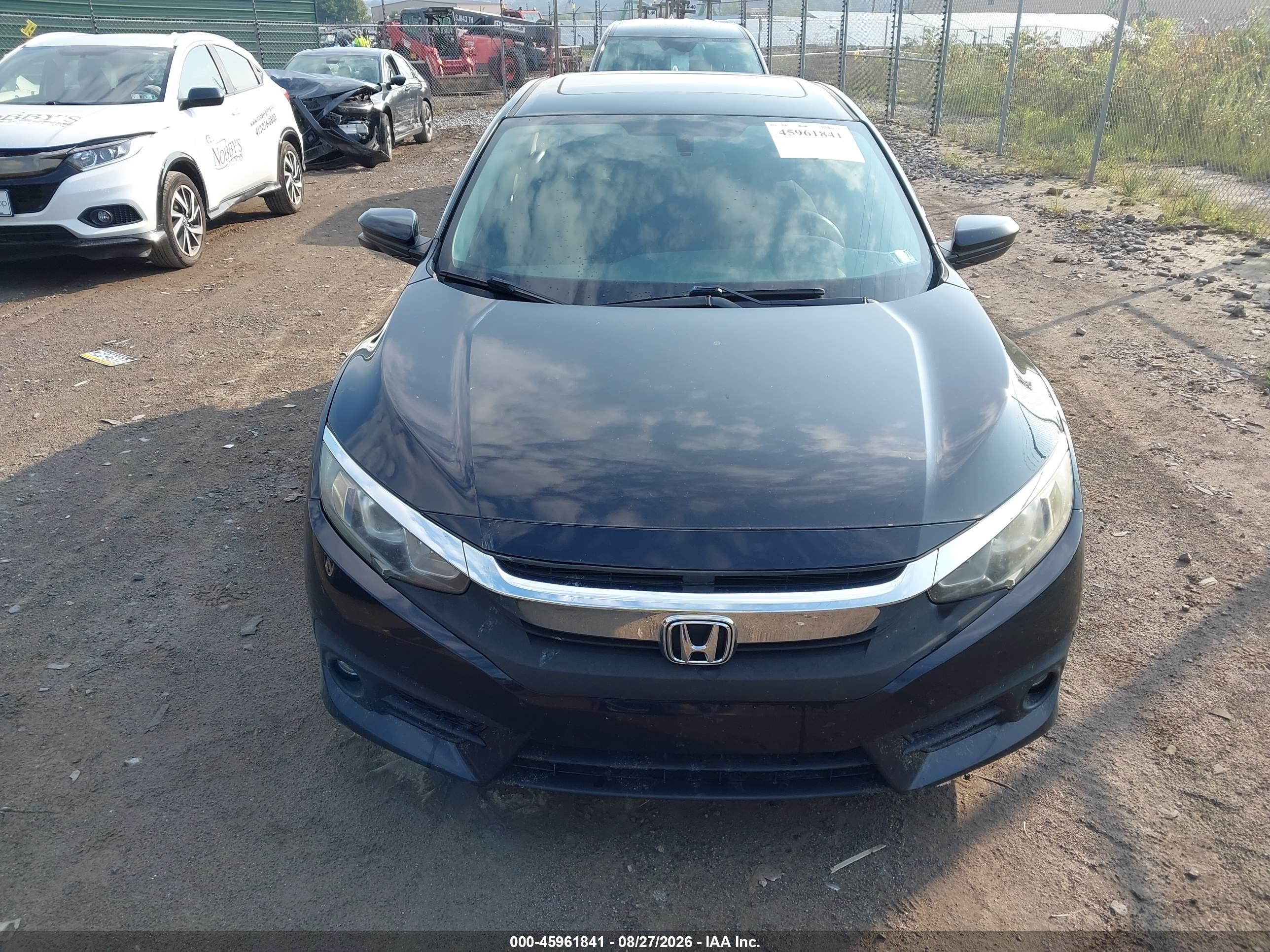 2016 Honda Civic Ex-t Black vin: 19XFC1F34GE026465