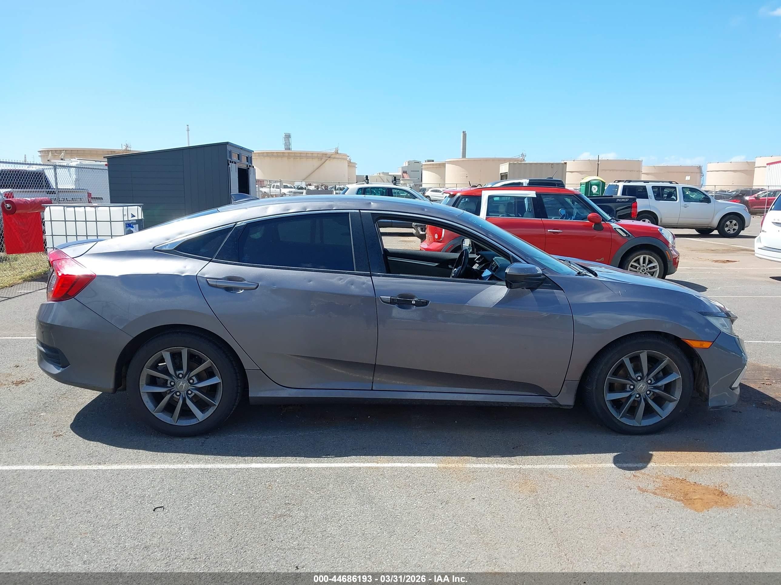 2019 Honda Civic Ex Серый vin: 19XFC1F34KE019833