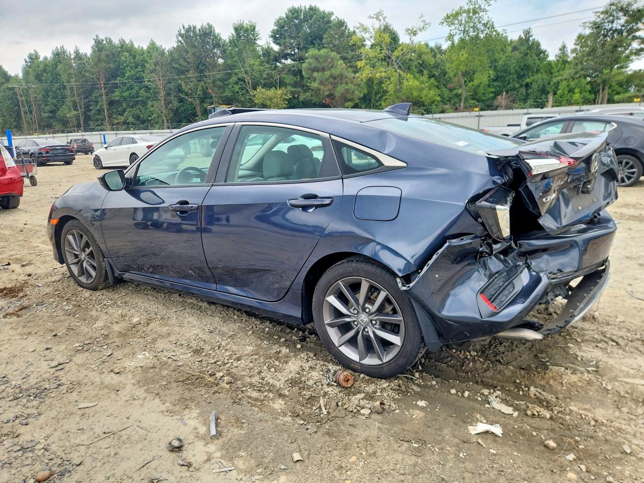 2019 Honda Civic Ex Blue vin: 19XFC1F34KE019850