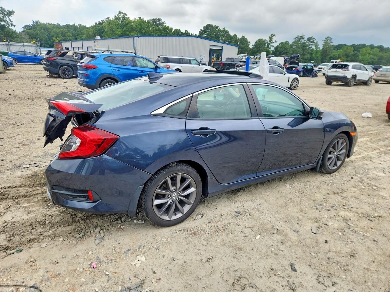 2019 Honda Civic Ex Blue vin: 19XFC1F34KE019850