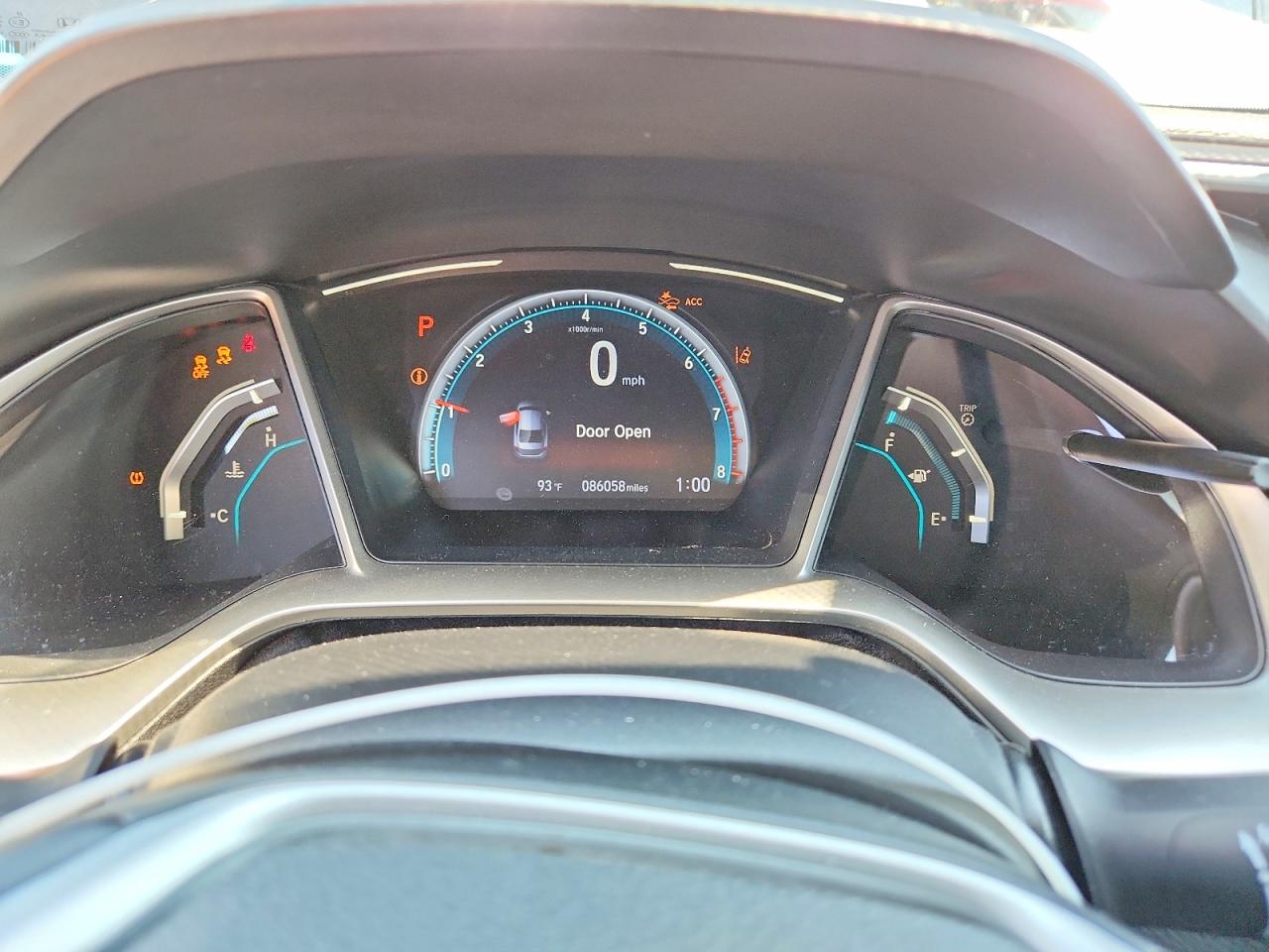 2019 Honda Civic Ex Blue vin: 19XFC1F34KE019850