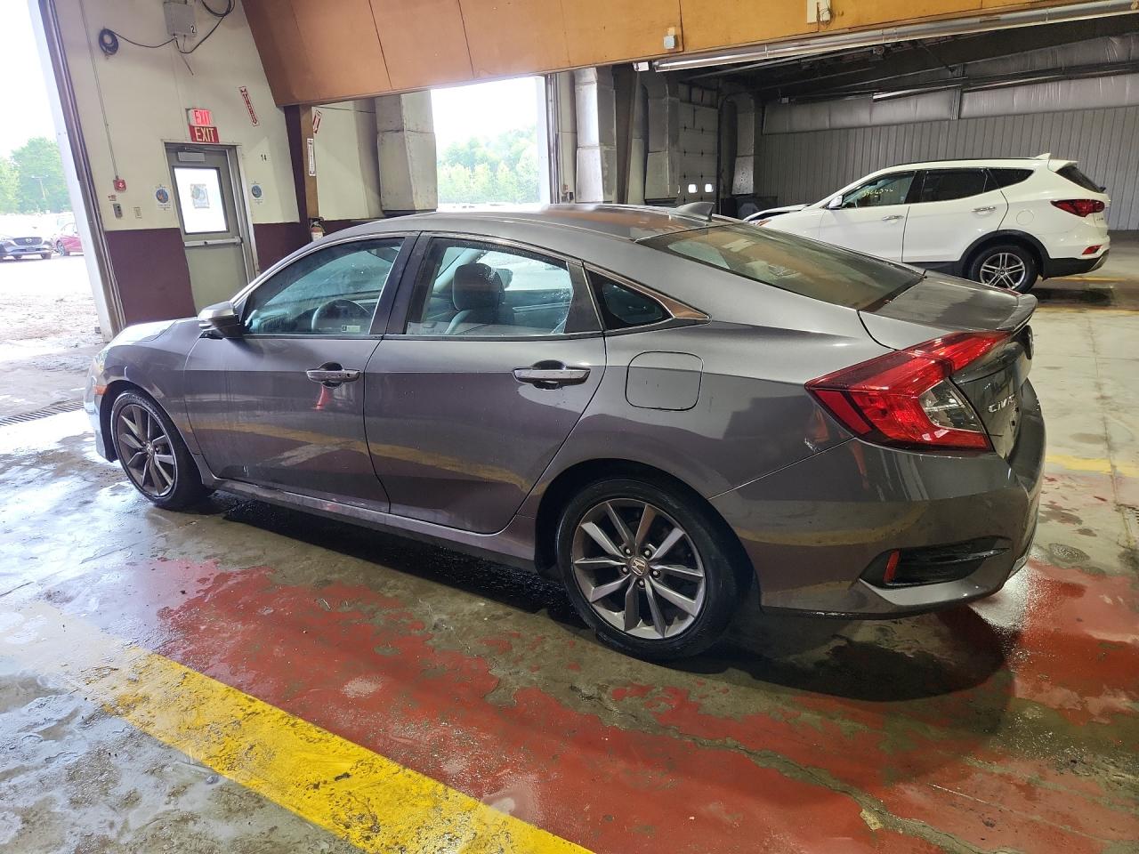 2020 Honda Civic Ex Charcoal vin: 19XFC1F34LE008963 Damage: Left Rocker Panel, Dent(S) W/ Paint Dmg, 4 To 5 Inches