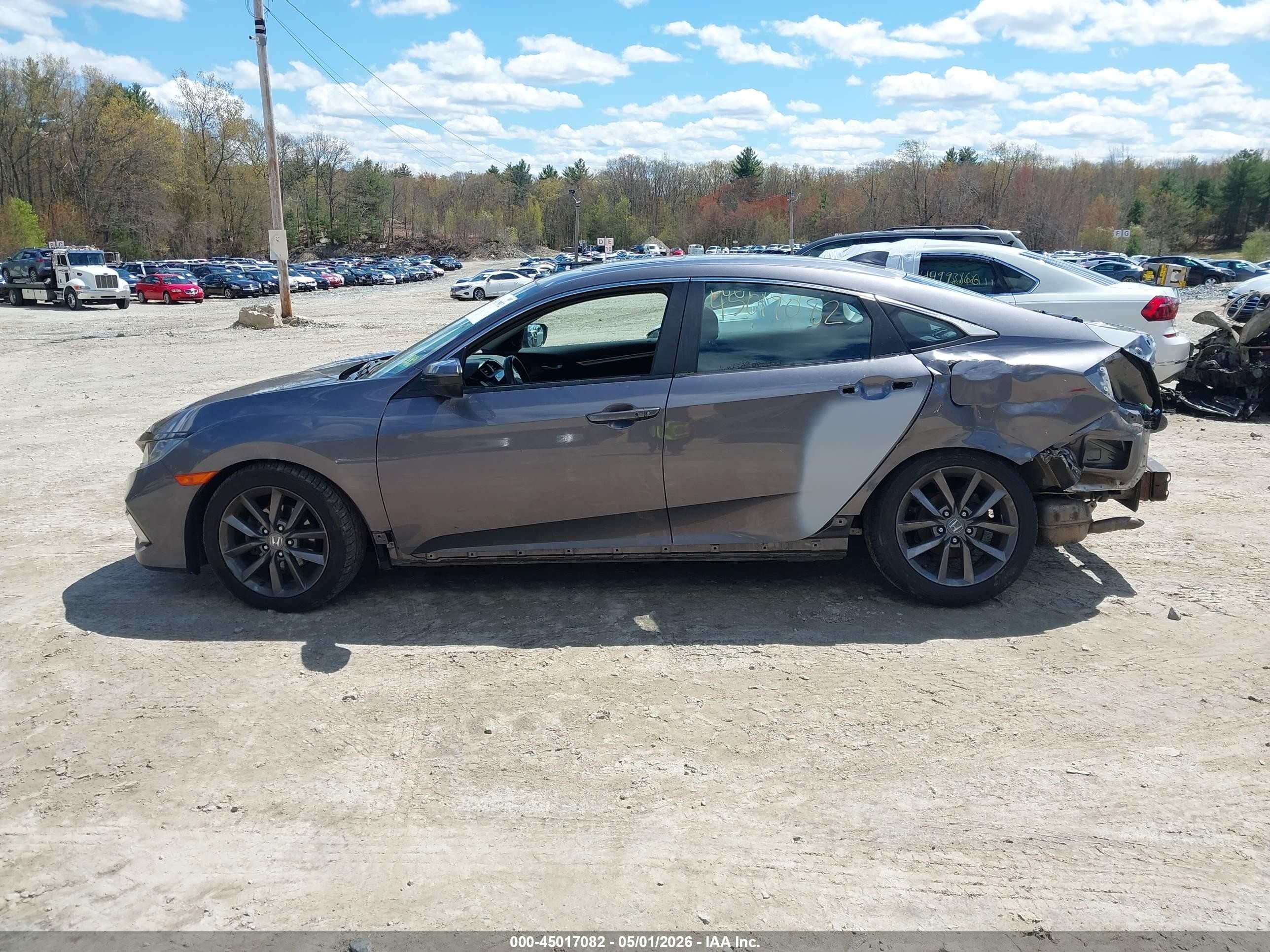 2021 Honda Civic Ex Gray vin: 19XFC1F34ME202264