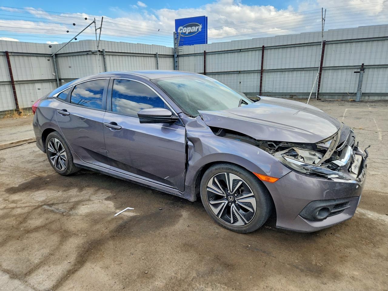 2017 Honda Civic Ex Gray vin: 19XFC1F35HE029652