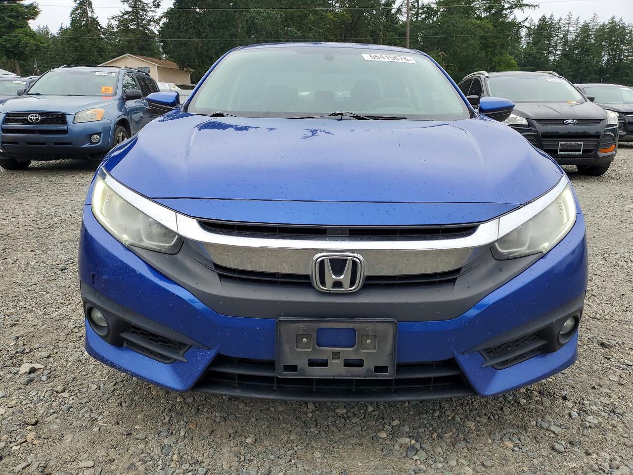 2017 Honda Civic Ex Blue vin: 19XFC1F35HE203543