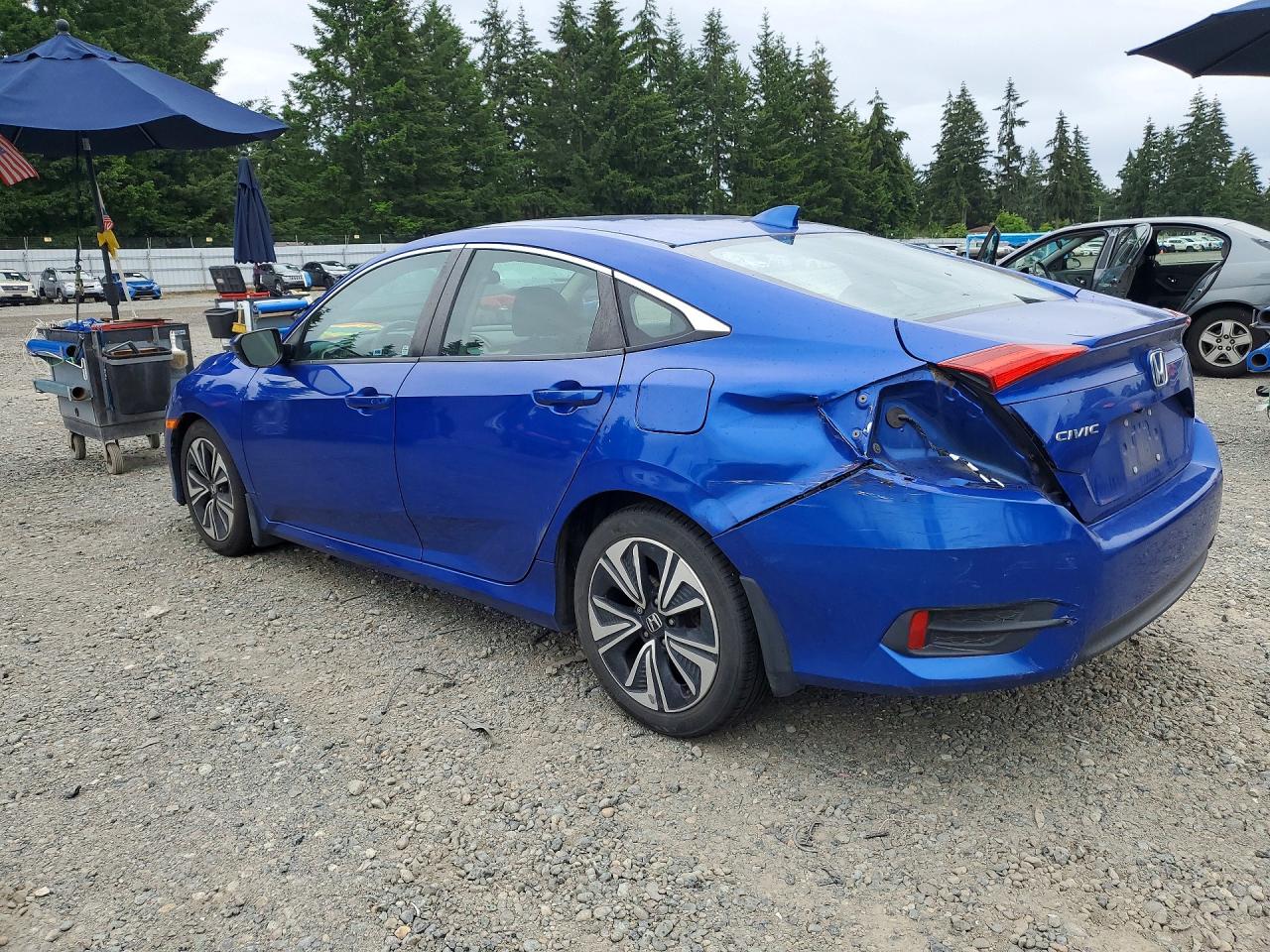 2017 Honda Civic Ex Blue vin: 19XFC1F35HE203543