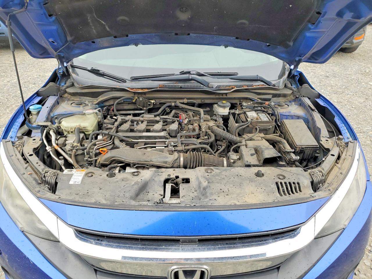 2017 Honda Civic Ex Blue vin: 19XFC1F35HE203543