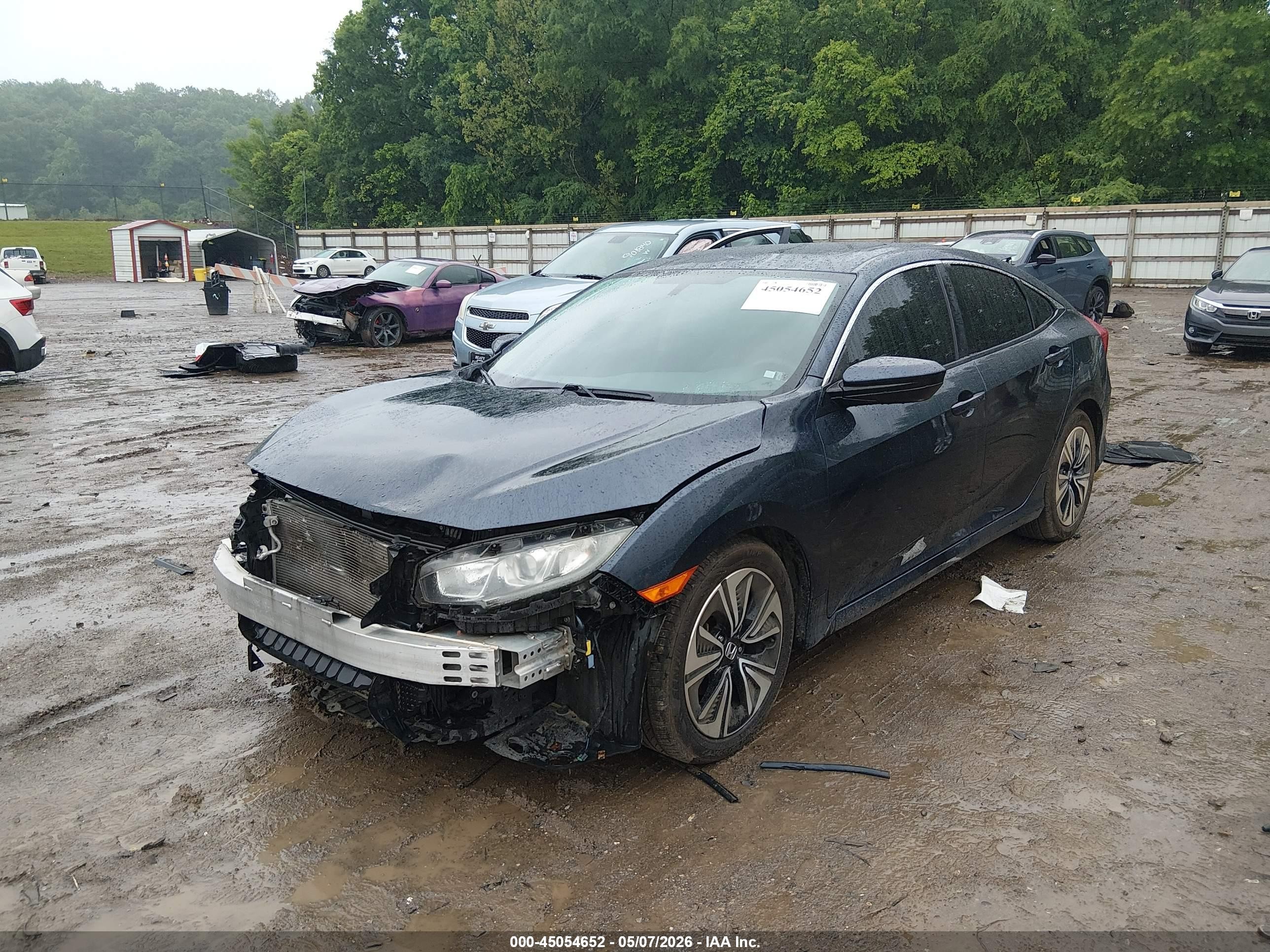 2017 Honda Civic Ex-t Blue vin: 19XFC1F35HE214977