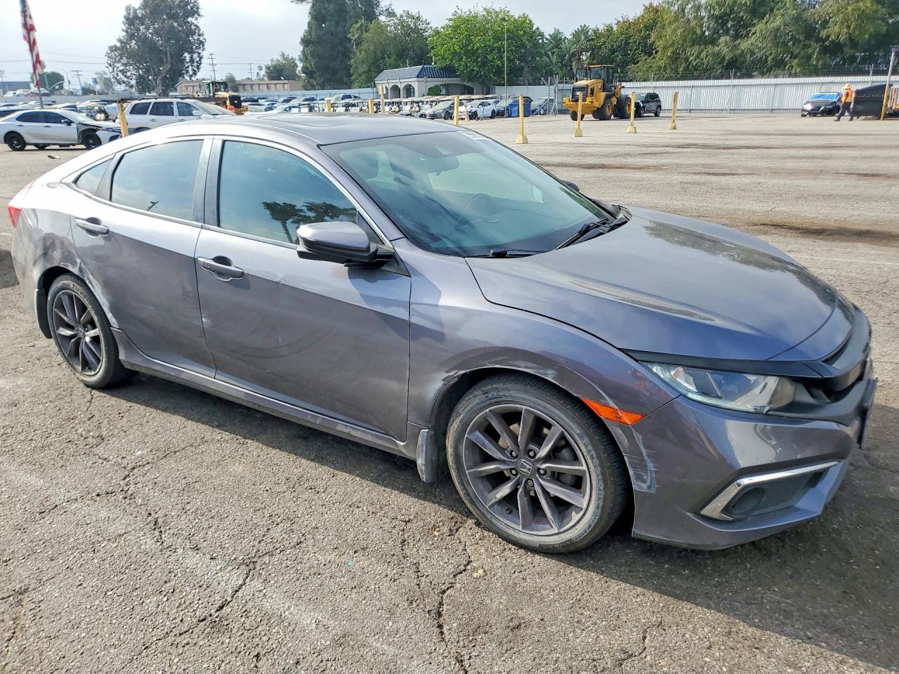 2019 Honda Civic Ex Gray vin: 19XFC1F35KE018092